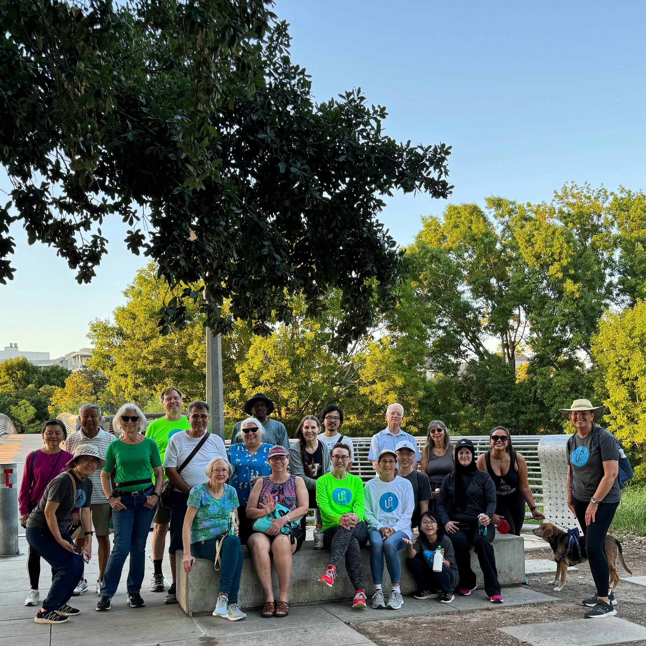 It Wellness Walk Wednesday at Buffalo Bayou Park! Nature. Movement. Connection.  Join UP next week and see for yourself the profound benefits of a walk in the park. 
@buffalobayou #GoWalkYourself