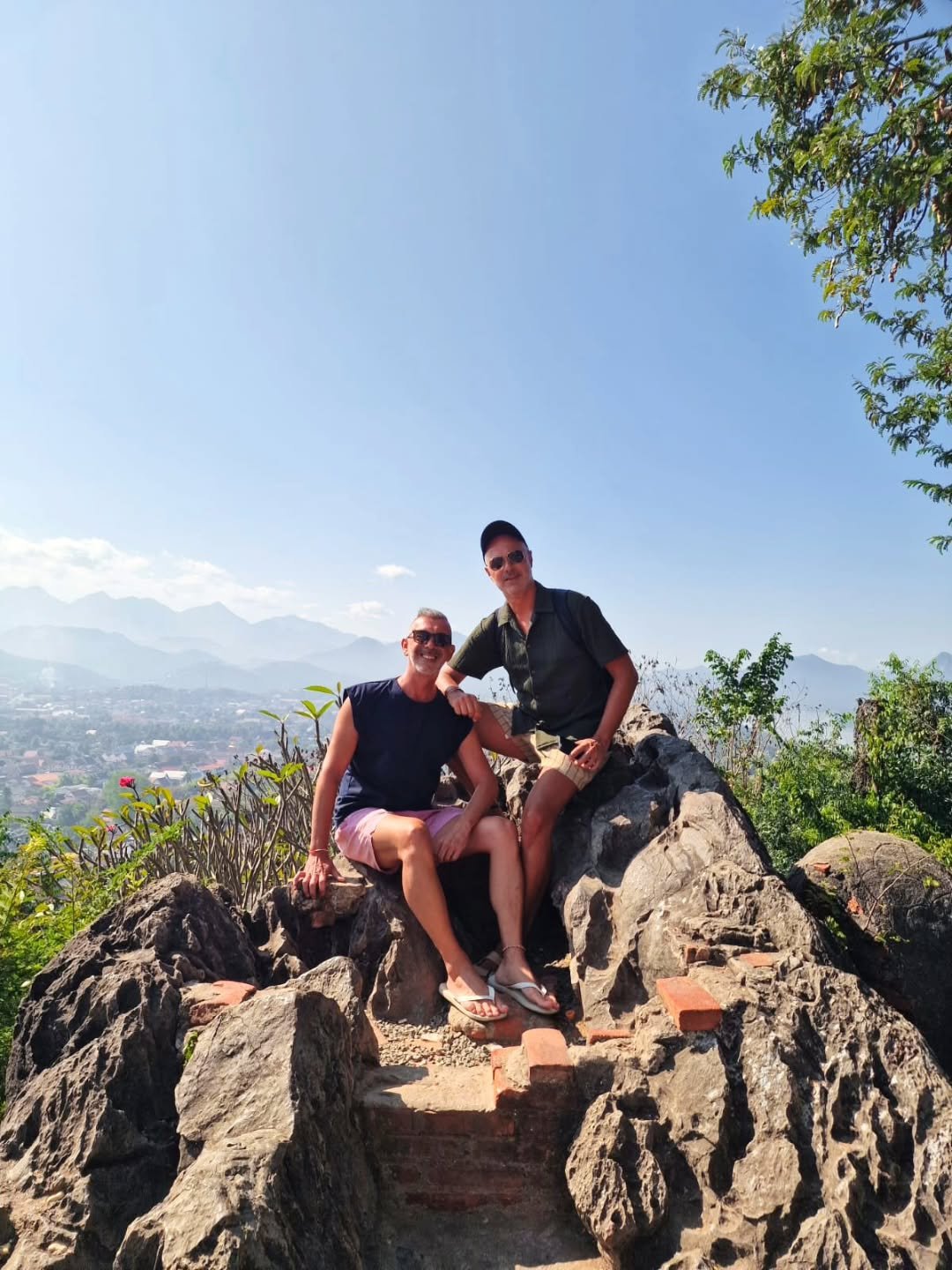 From temples to sweaty climbs and epic views 😅🌄✨ This shot was taken at Mount Phousi in Luang Prabang, and yes&hellip; totally worth every step!

At gaymenonthego.com, we share our adventures around the world as a gay couple who believes that trave