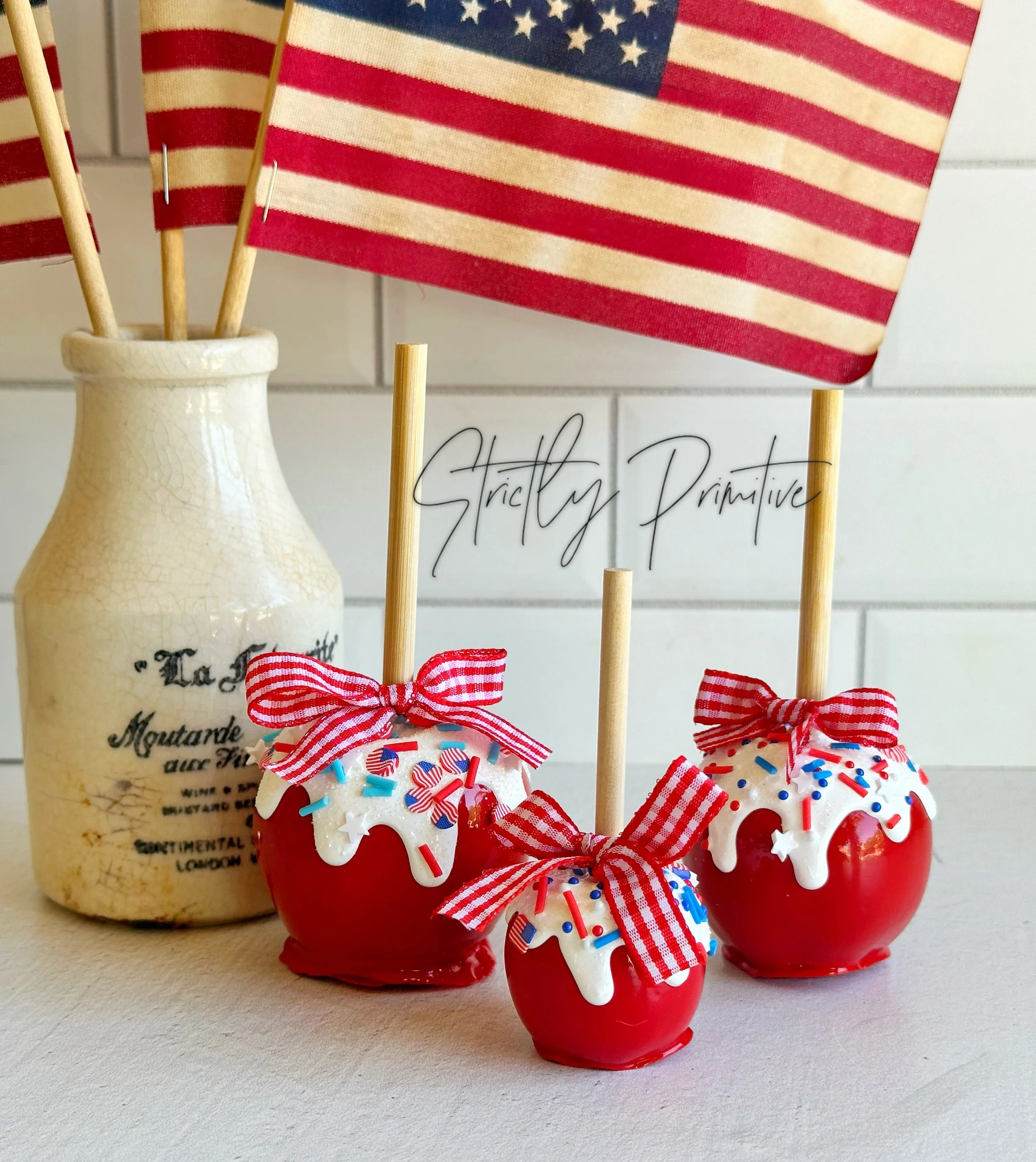 Patriotic Candy Apples