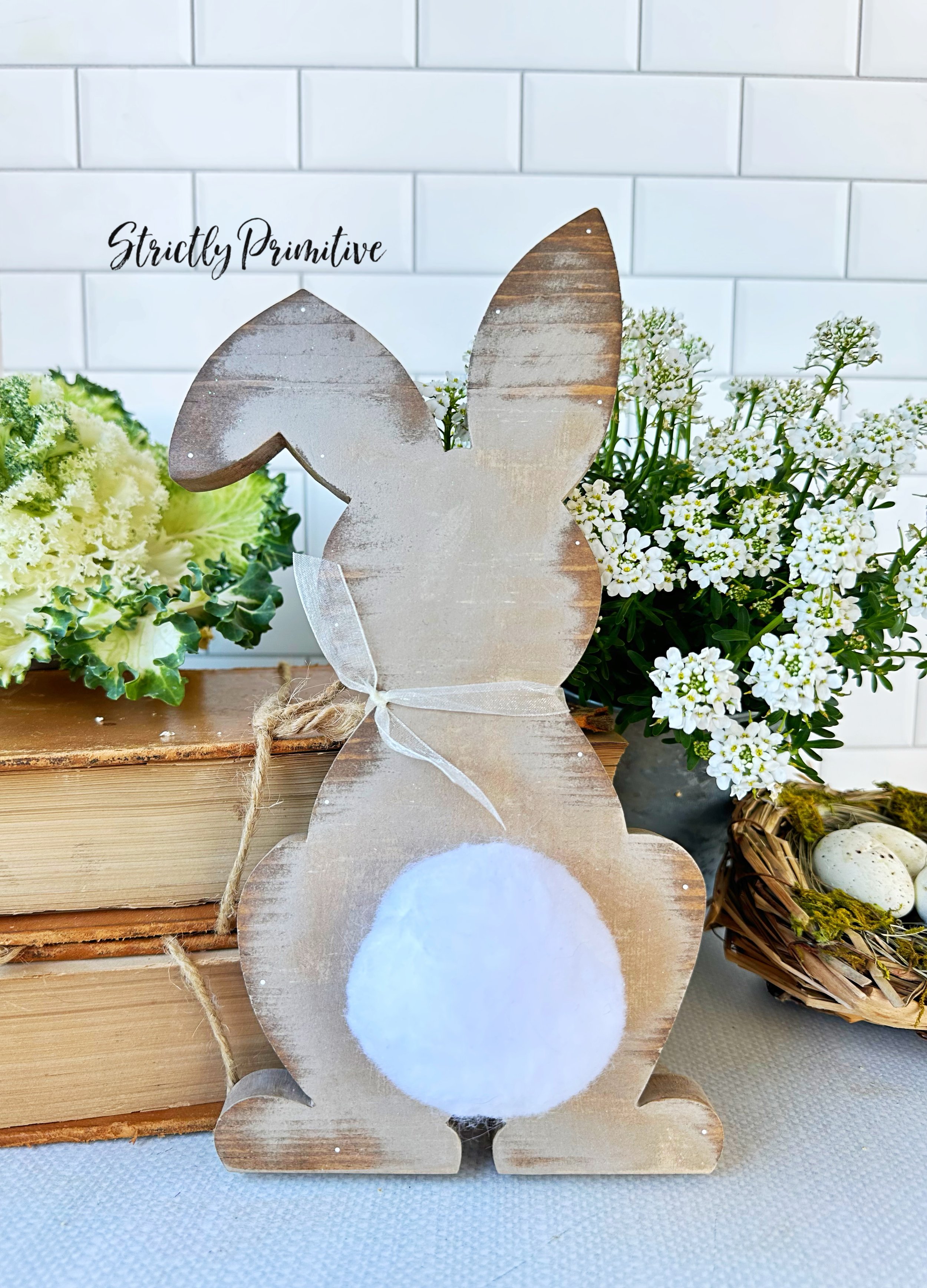Handmade Wooden Bunnies