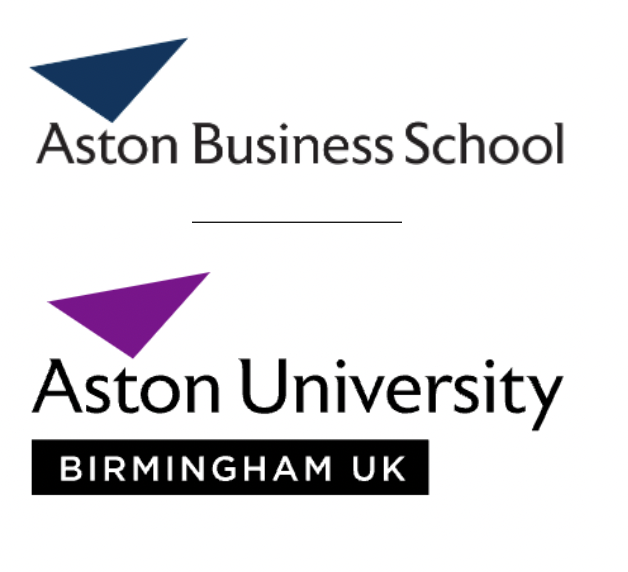 Aston Business School and Aston University, Birmingham logo.