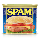 Retro style tin of spam.