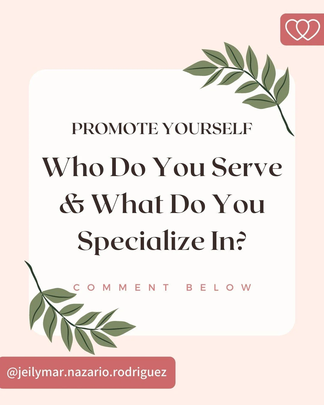 Promote yourself in the comments! Let us know what you specialize in and who you serve 🙌🏽