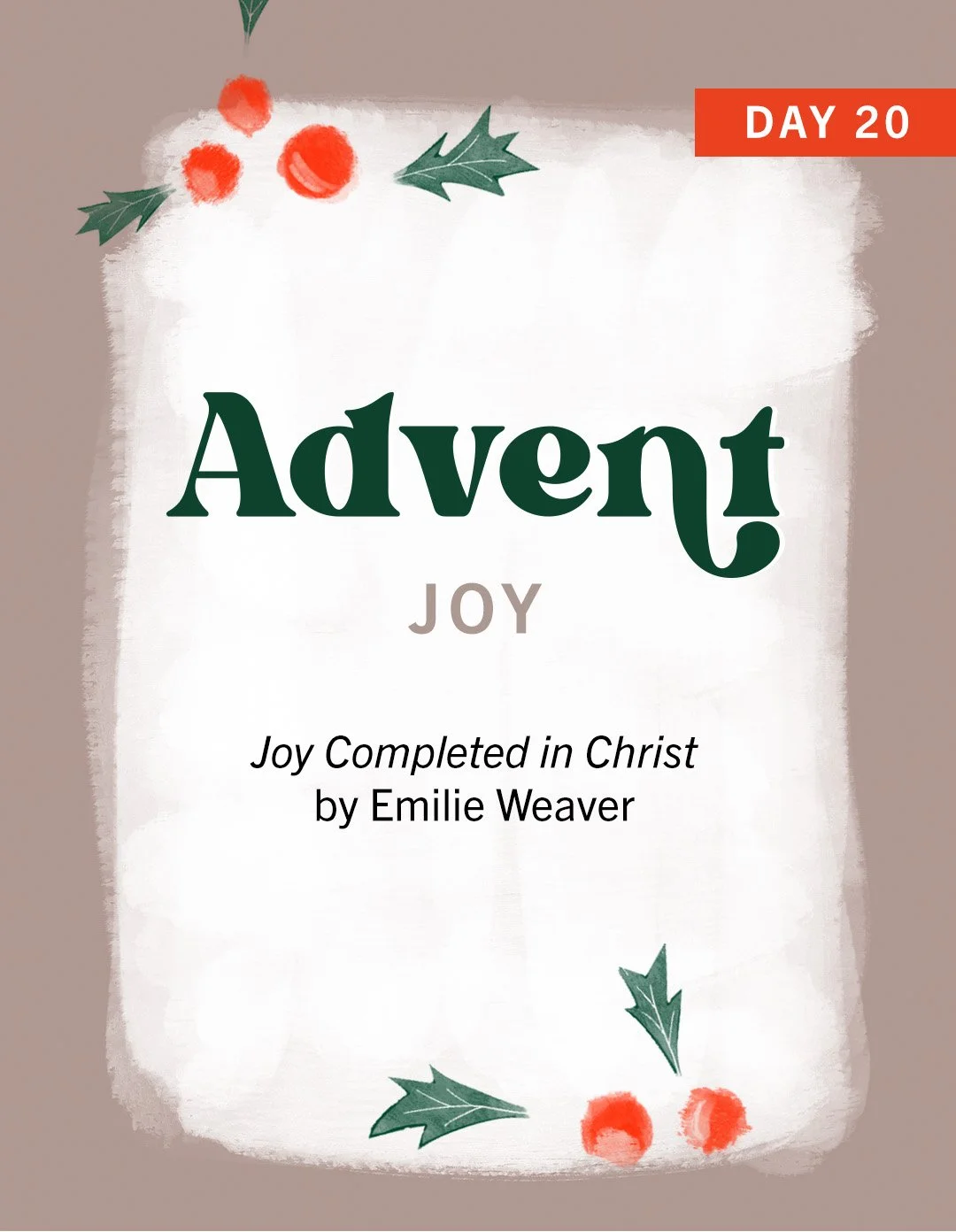 Joy Completed in Christ
