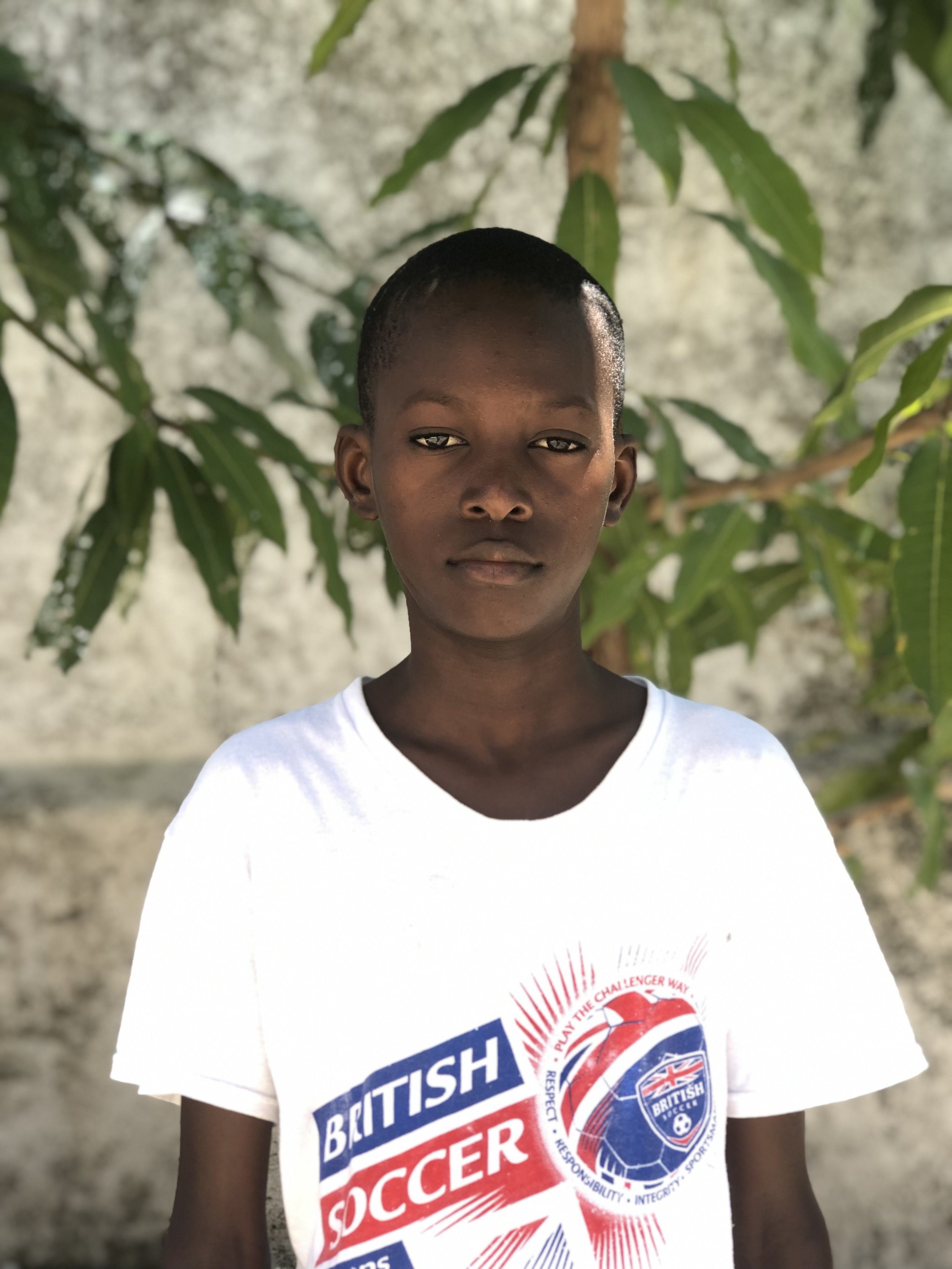 Kervens (14),
Kervens was brought to the center by his aunt in 2013 with his brother. A very motivated and determined boy, Kervens wants to do well in school. He wants to be grow up and become a priest.