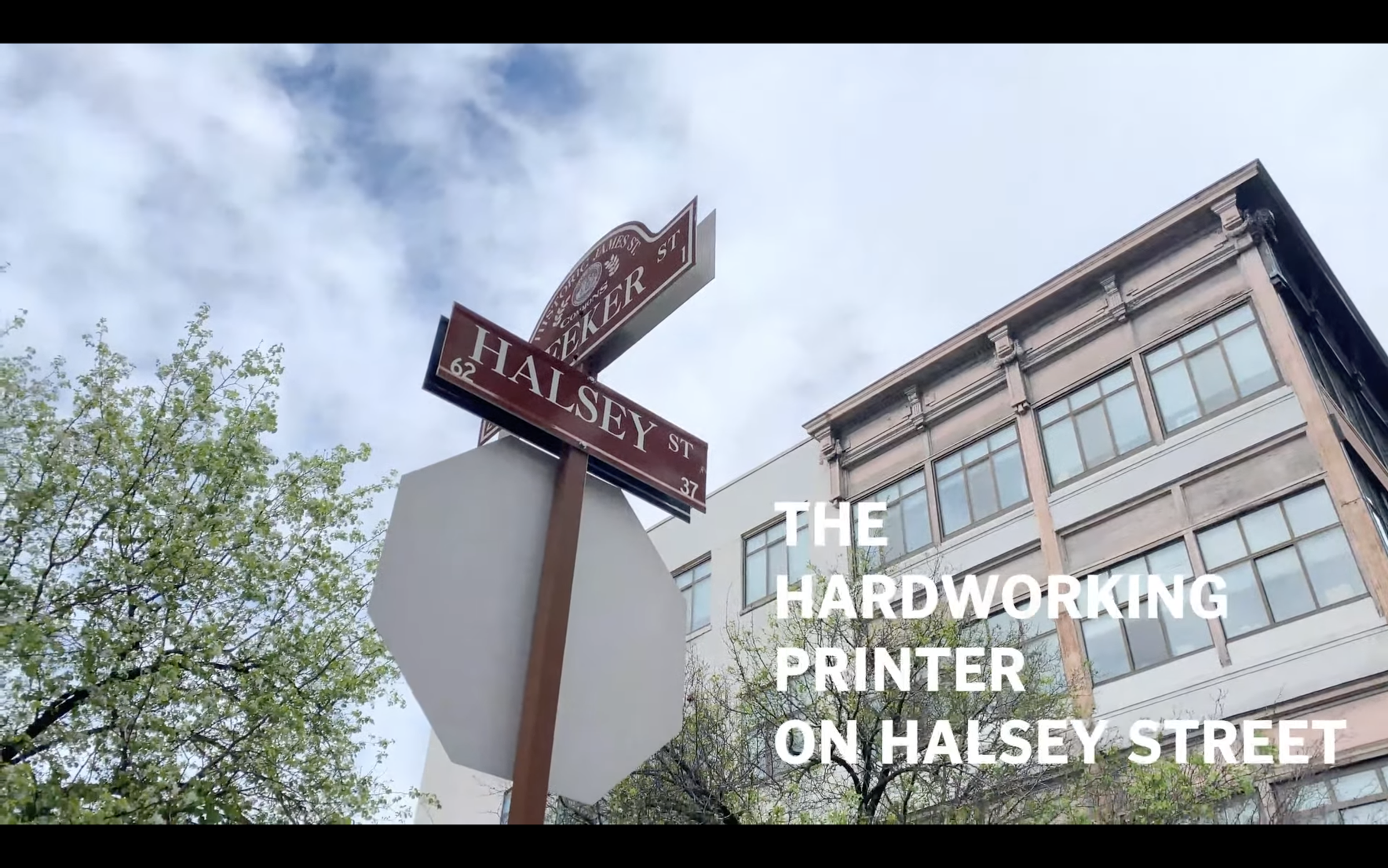 The Hardworking Printer on Halsey Street