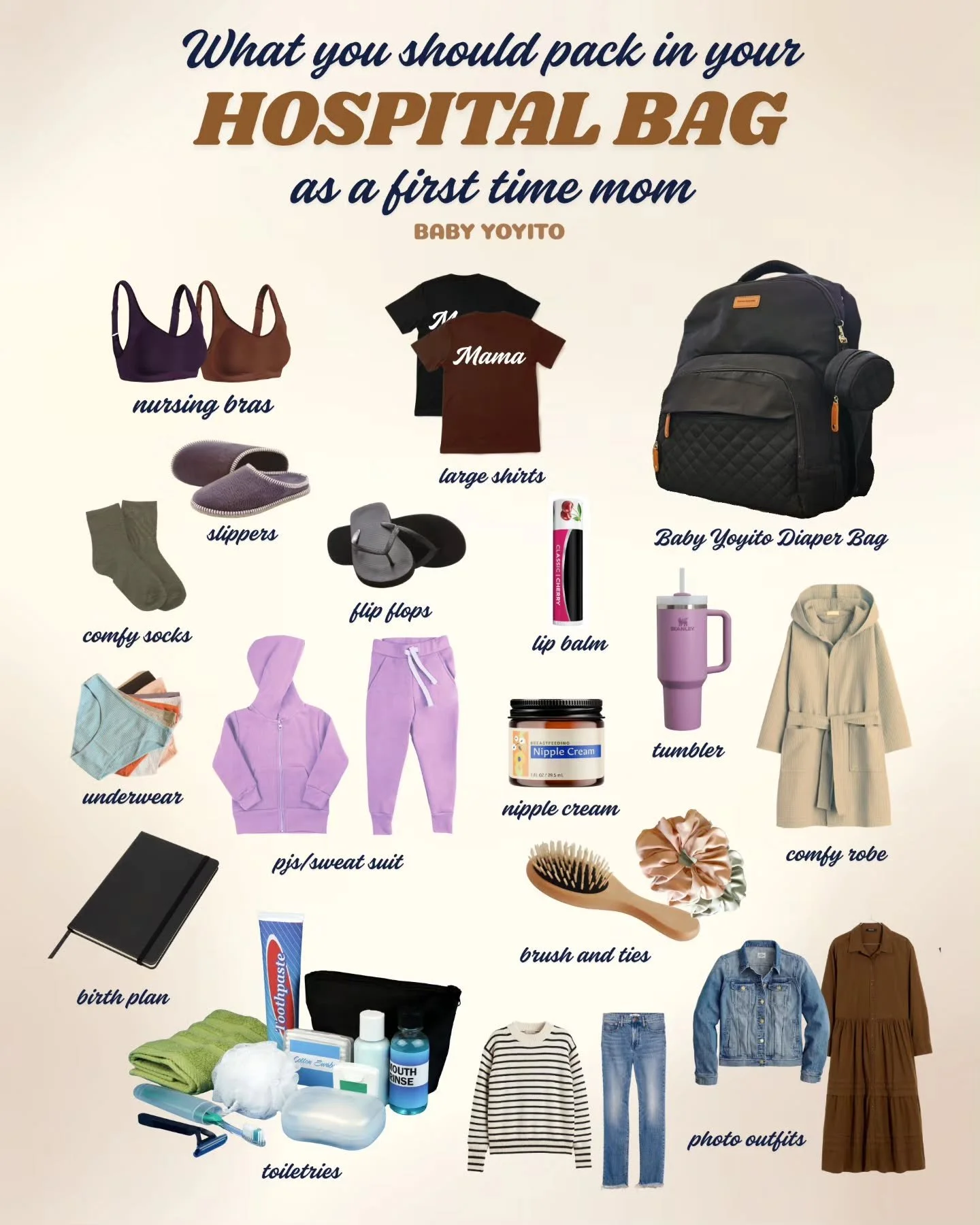 Not sure what to pack for the hospital? We&rsquo;ve got you covered, Mama! 
From must-have essentials to those little comforts that make your hospital stay smoother, we&rsquo;ve put together a simple Hospital Bag Checklist to help you feel prepared a