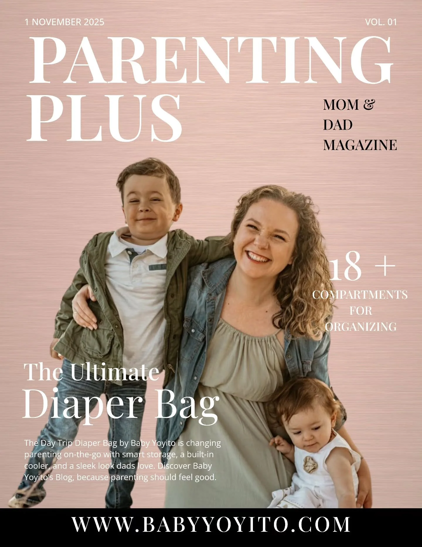 Cover Star Mom ✨

She&rsquo;s the heart of the story: strong, stylish, and always ready for whatever motherhood brings.
Every day is an adventure, whether it&rsquo;s a spontaneous park trip or a snack-time rescue.

The Day Trip Diaper Bag Backpack by