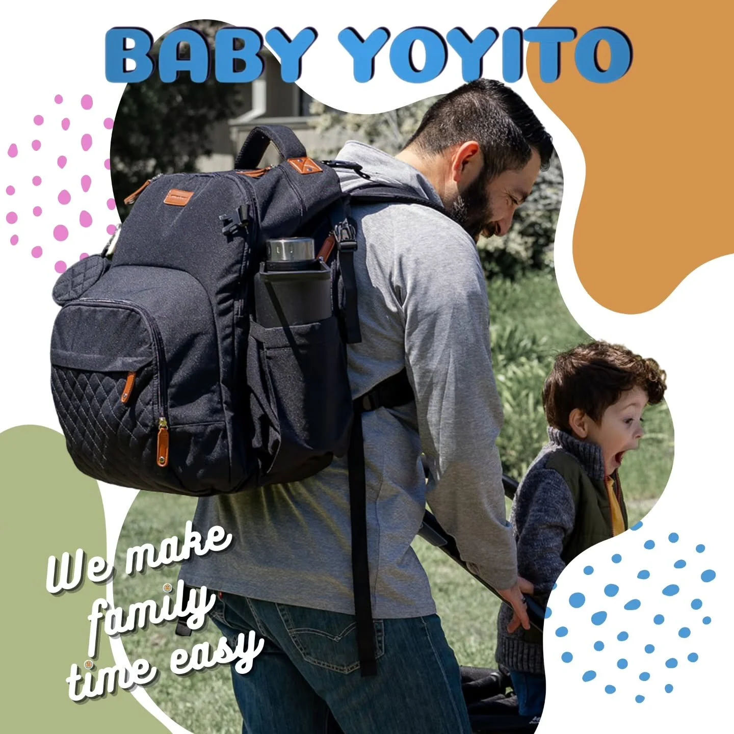 Whether you&rsquo;re traveling solo with your kids, planning a family trip to Hawaii, or spending a sunny day at the park, the Baby Yoyito Day Trip Diaper Bag is built to go wherever parenthood takes you.

Designed for any parent on the move, it keep