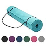 Gaiam Essentials Premium Yoga Mat with Yoga Mat Carrier Sling (72L x 24W  x 1/4 Inch Thick) — Freedom Physical Therapy