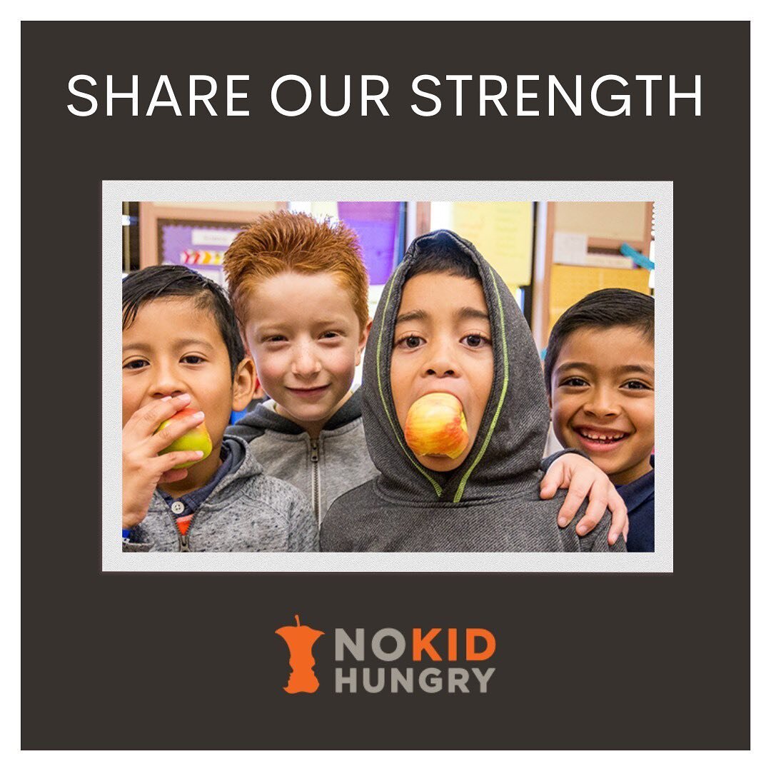 Next up in my #givingback series, @nokidhungry!&nbsp;⁣⁣⁣
The name says it all but in formal terms &quot;No Kid Hungry is a national campaign run by Share Our Strength, a nonprofit working to solve problems of hunger and poverty in the United States a