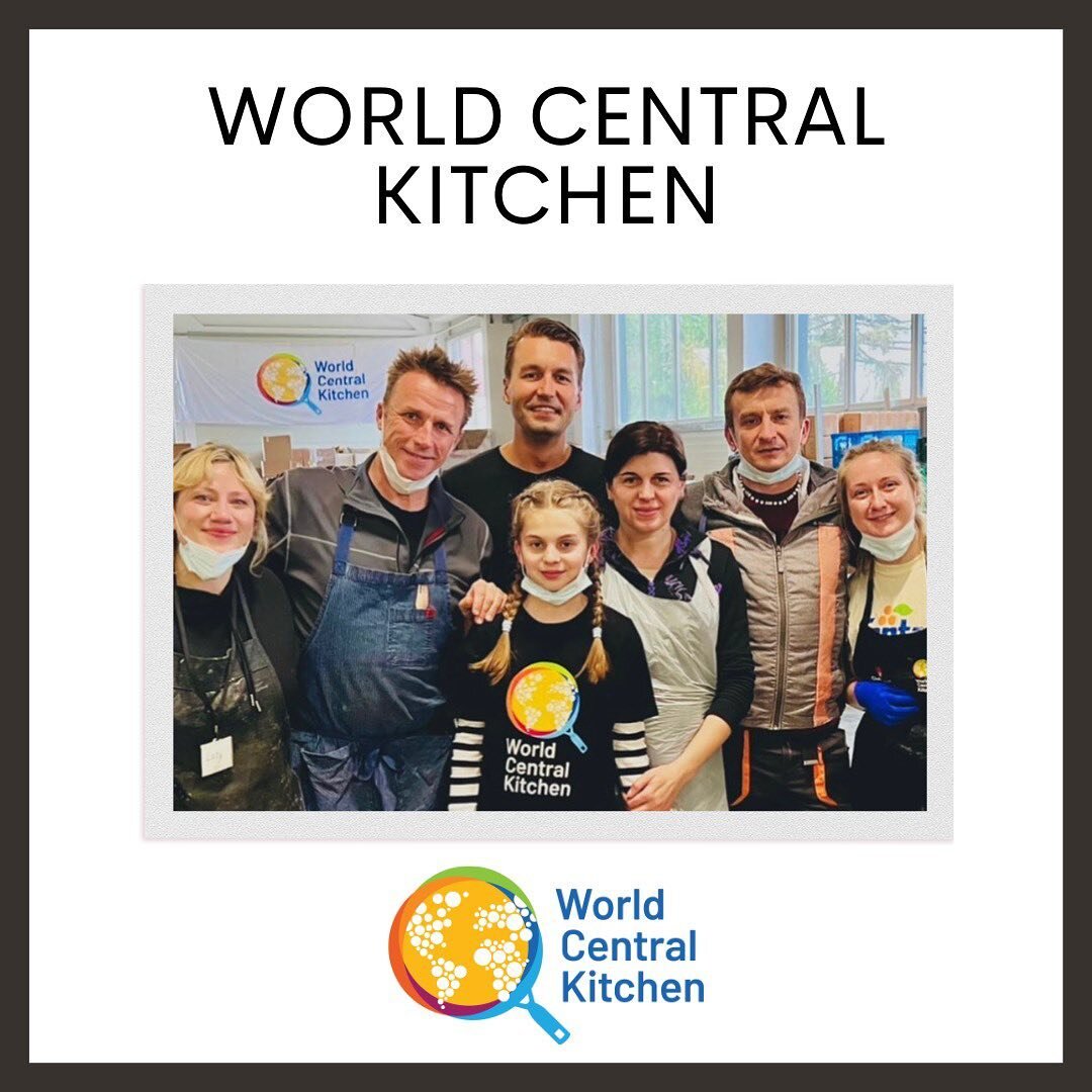 🌎 🇺🇦 World Central Kitchen! This fantastic organization is the first to the frontlines, providing meals in response to humanitarian, climate, and community crises. The transformative work that @chefjoseandres and his team at @wckitchen do continue
