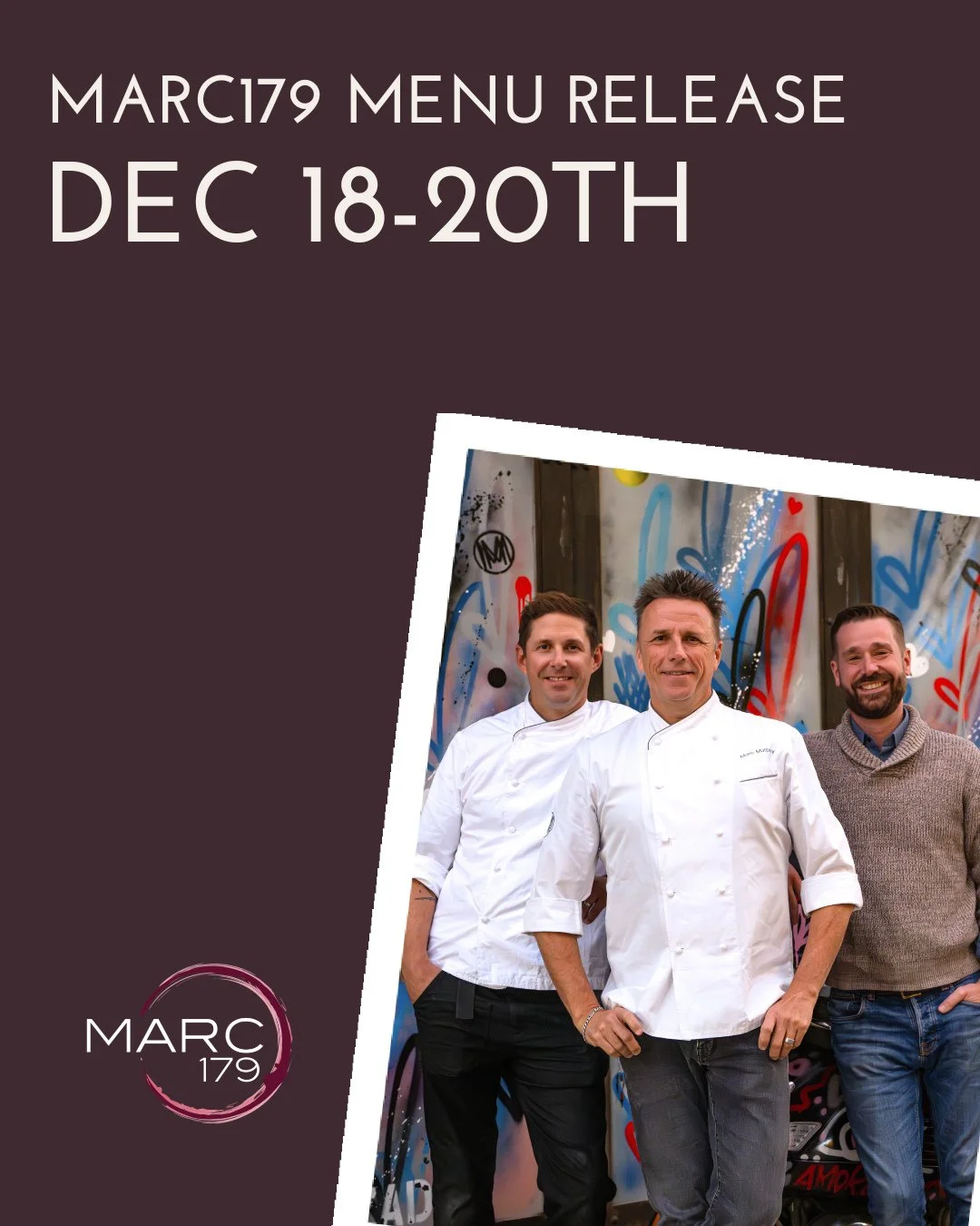 It sounds like the November pop-up was a great one. Big thank you to @roccodispirito, my team, and all the guests who joined us. I&rsquo;m sorry I couldn&rsquo;t be there, but I had no doubt it would be fantastic.⁠
⁠
Next up: December 18&ndash;20th. 