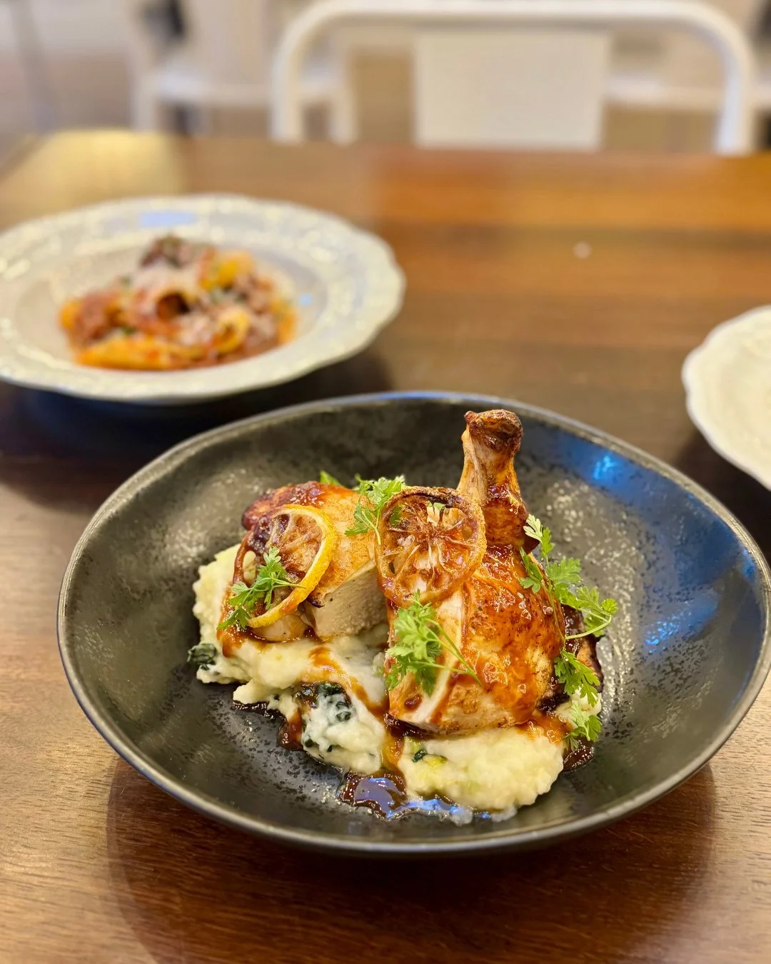 The December @marc179nyc pop-up is just a few weeks away, December 18&ndash;20, and I can&rsquo;t wait to share this meal with you.⁠
⁠
Here&rsquo;s a peek at what we&rsquo;re serving:⁠
⁠
📸 Leeks Vinaigrette with dijon, hazelnuts, chives⁠
📸 Housemad