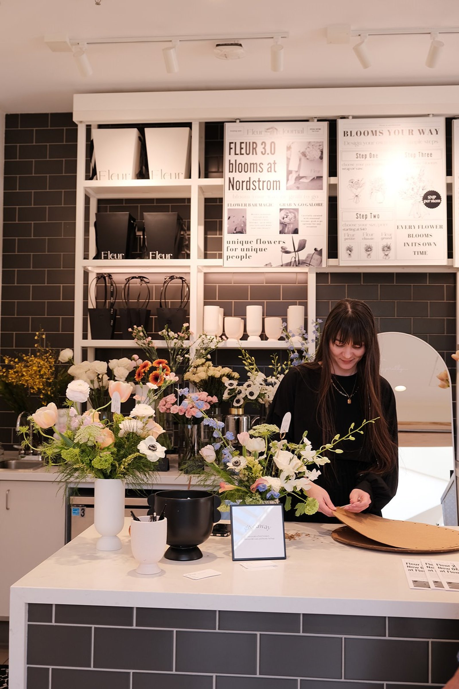 Fleur Studio Co pop-up Fleur Mini x Nordstrom Flower Bar