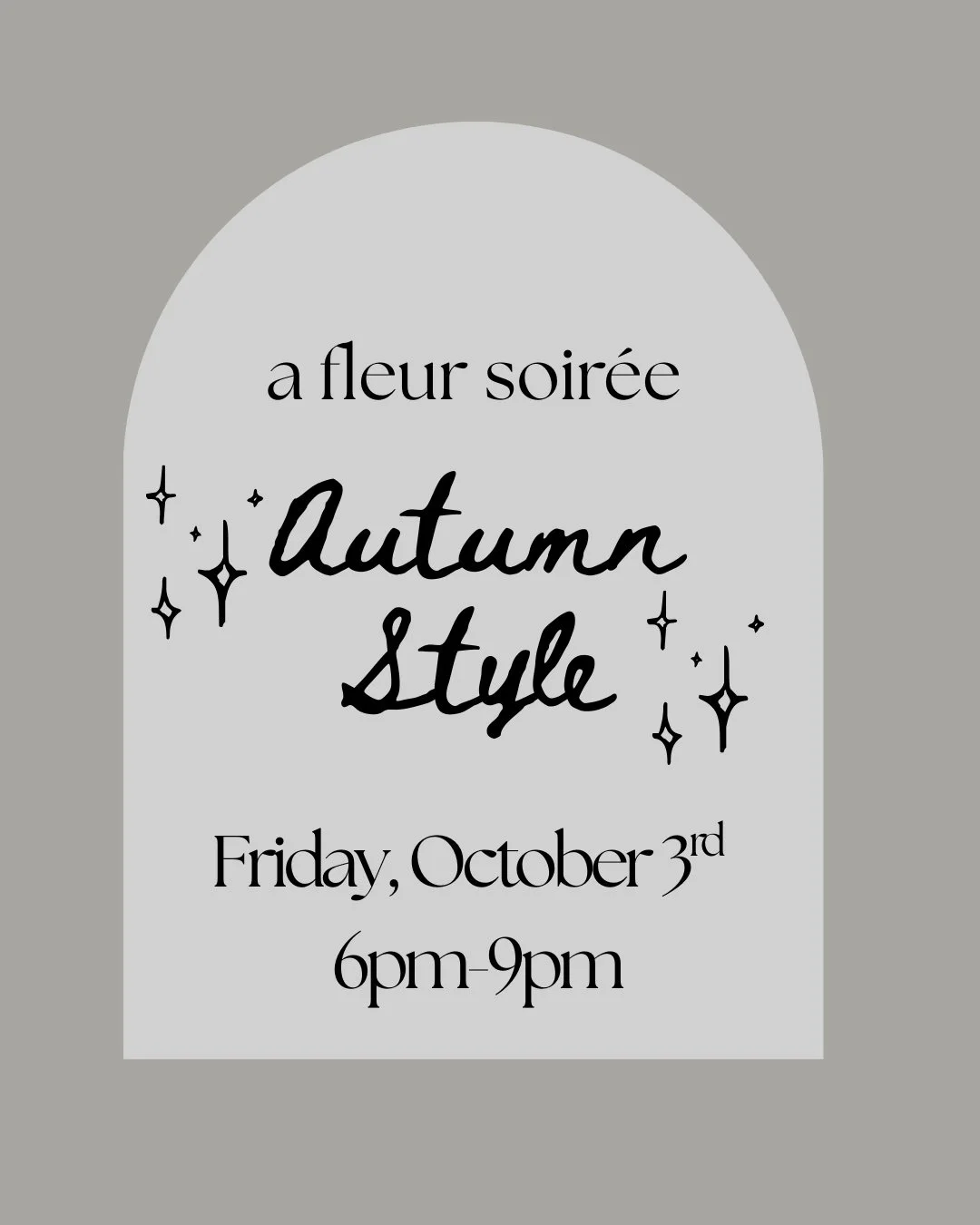 Fleur Soirée: Autumn Style