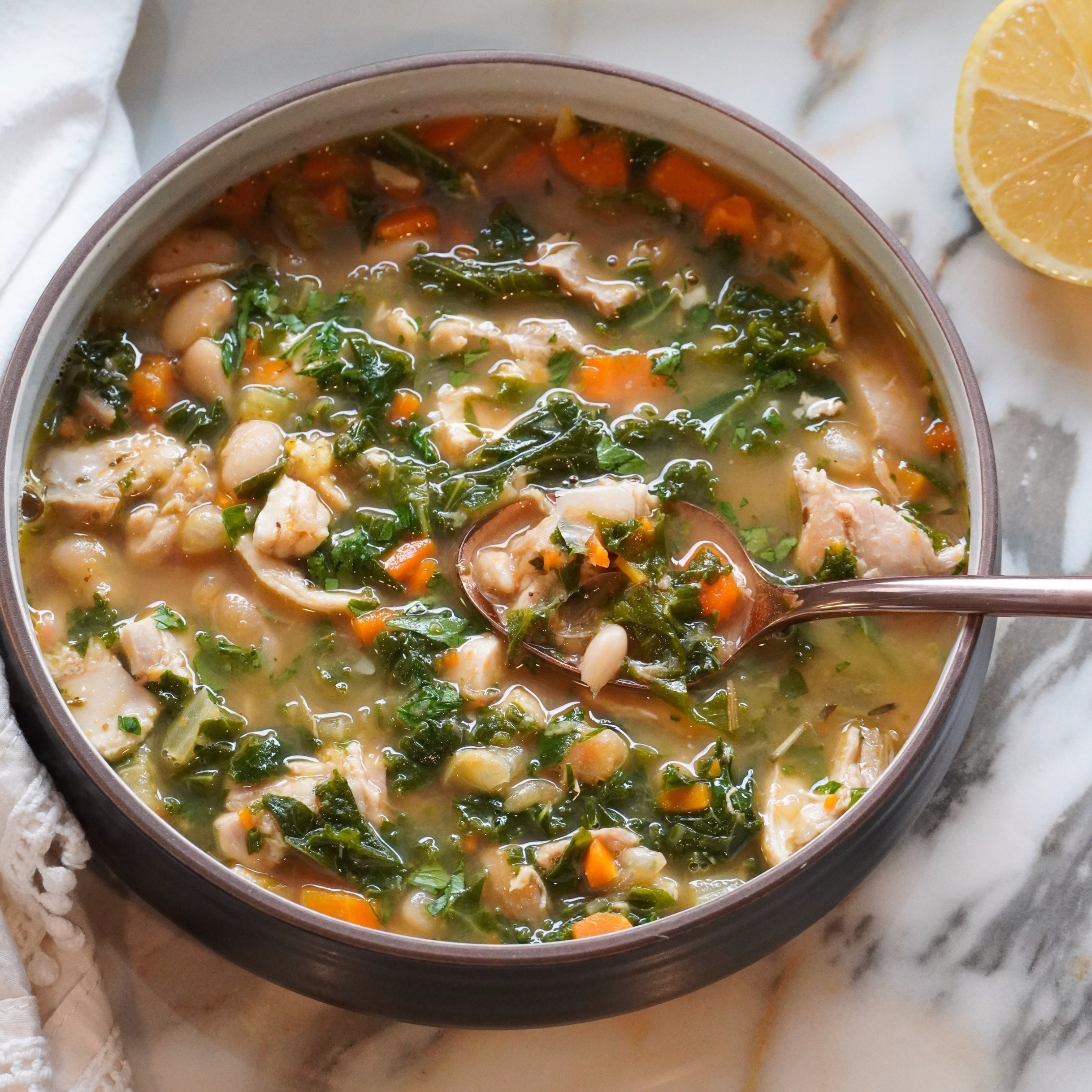Tuscan White Bean and Kale Soup — Organically GVD