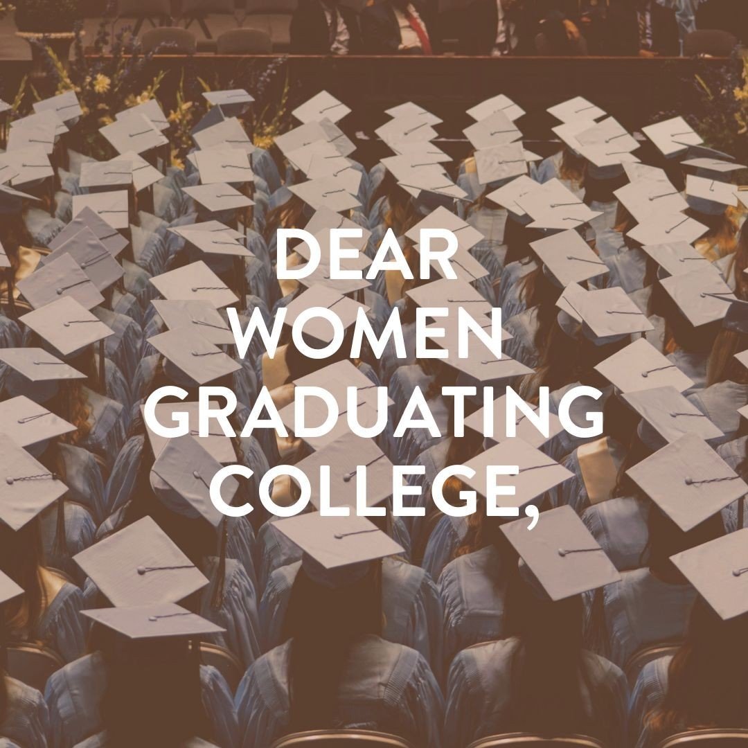 Good lord, we take ONE social media break and then men start yapping at college graduations and we have to reemerge from our slumber. Anyway.⁠
⁠
Dear women graduating college,⁠
⁠
First, congrats. We hope you enjoyed every minute of being a college st