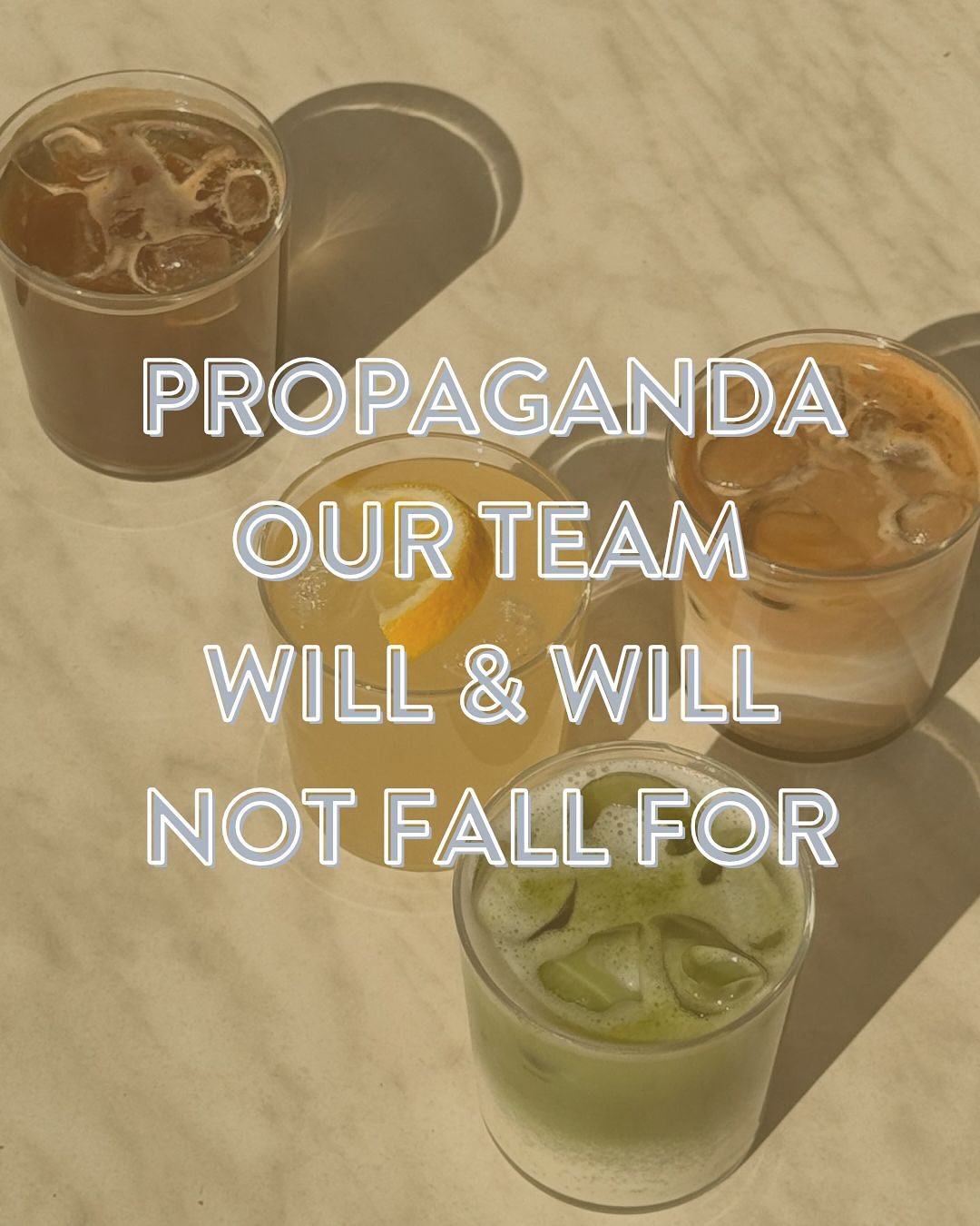 Consider this our team&rsquo;s official propaganda report.