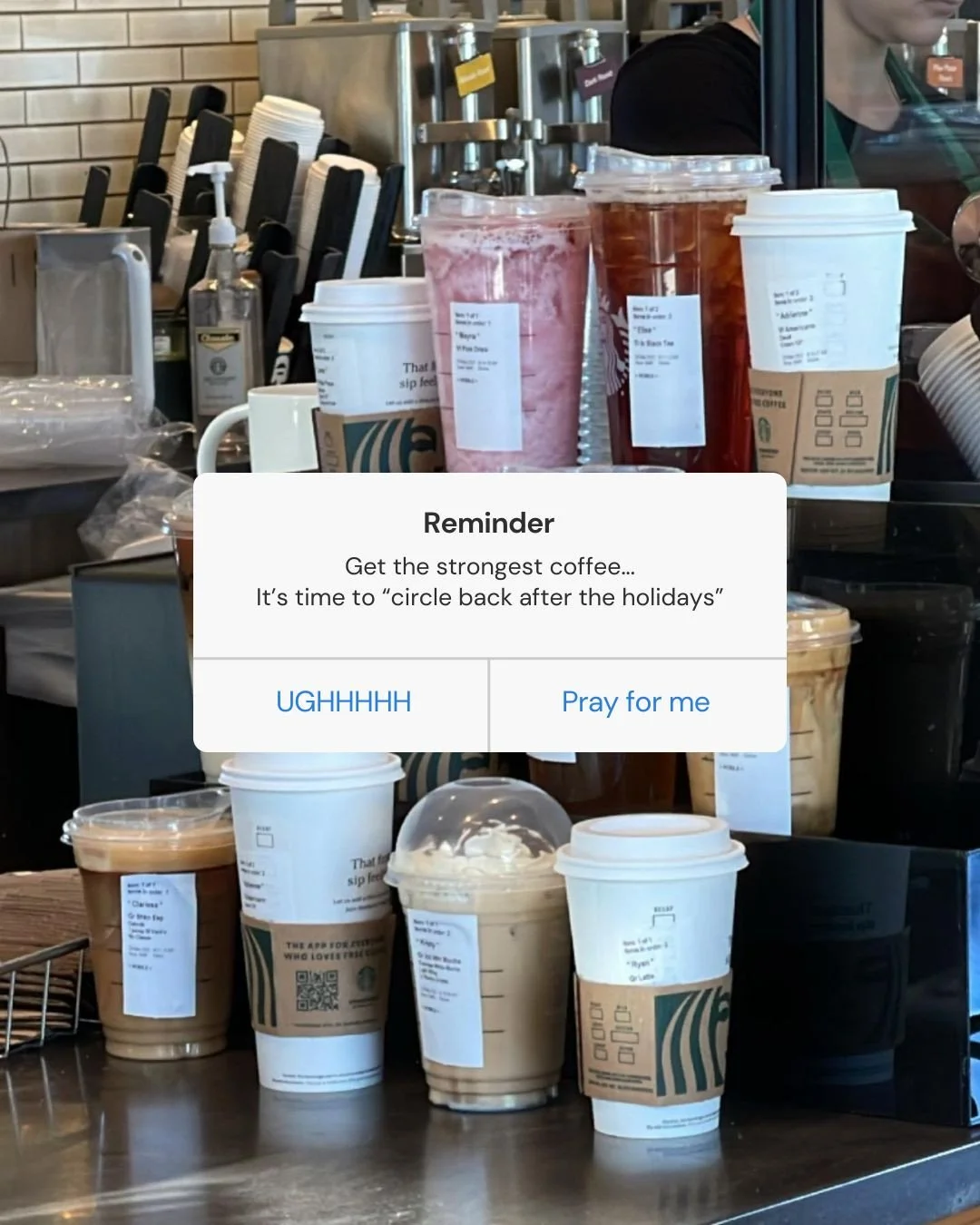 Heyyyy..... how y'all doin?⁠
⁠
We're officially back from the holiday break, in a new year and highly caffeinated! See you in the Outlook invites!