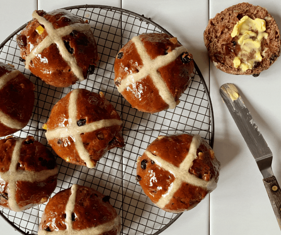 Spiced Chocolate Hot Cross Buns — Outstanding Food Producer Awards