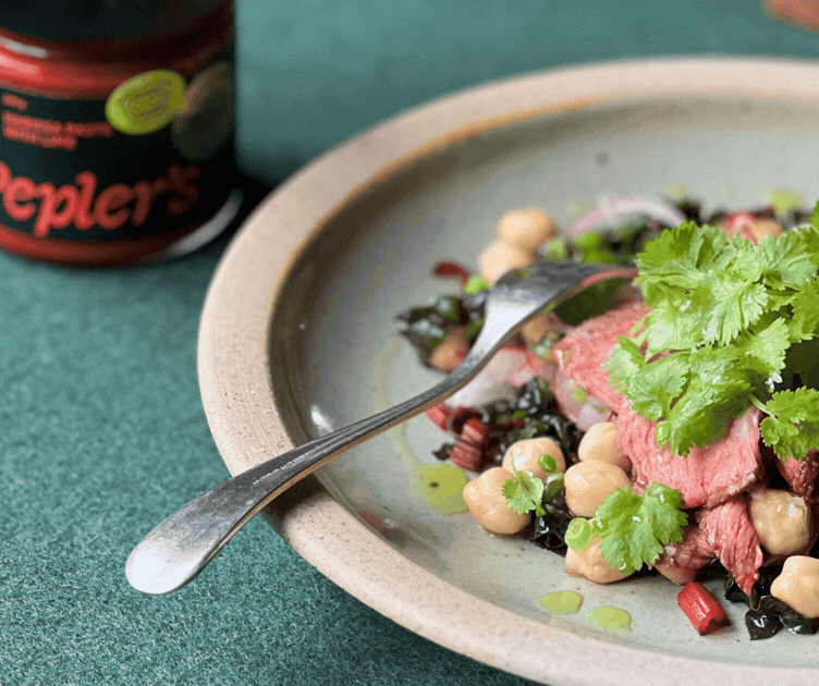 Pepler’s Harissa with Beef Salad
