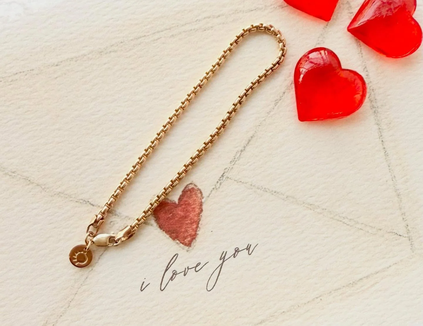 I would not be unhappy if I were to receive this as a Valentine&rsquo;s Day gift. In fact, I would be delighted because jewelry is always the right answer. 
14k gold fill sail bracelet by @sunandselene in the shop.

Now offering 15% off purchase for 