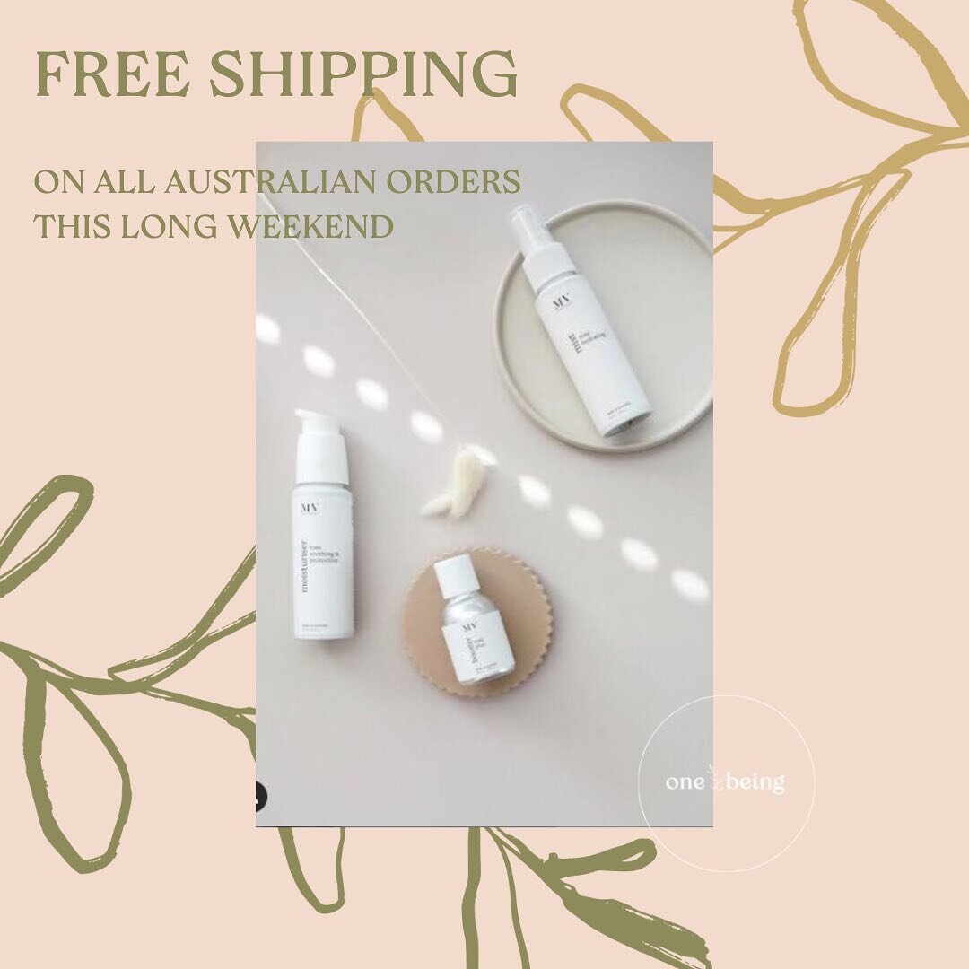 FREE SHIPPING ✨ 

Enjoy free shipping on all Australian orders this long weekend! 

Stock up on your favourite skin supportive products, try something new for winter or treat a loved one to something special 🧡 

Ends 9pm Monday 13th June

Head to on
