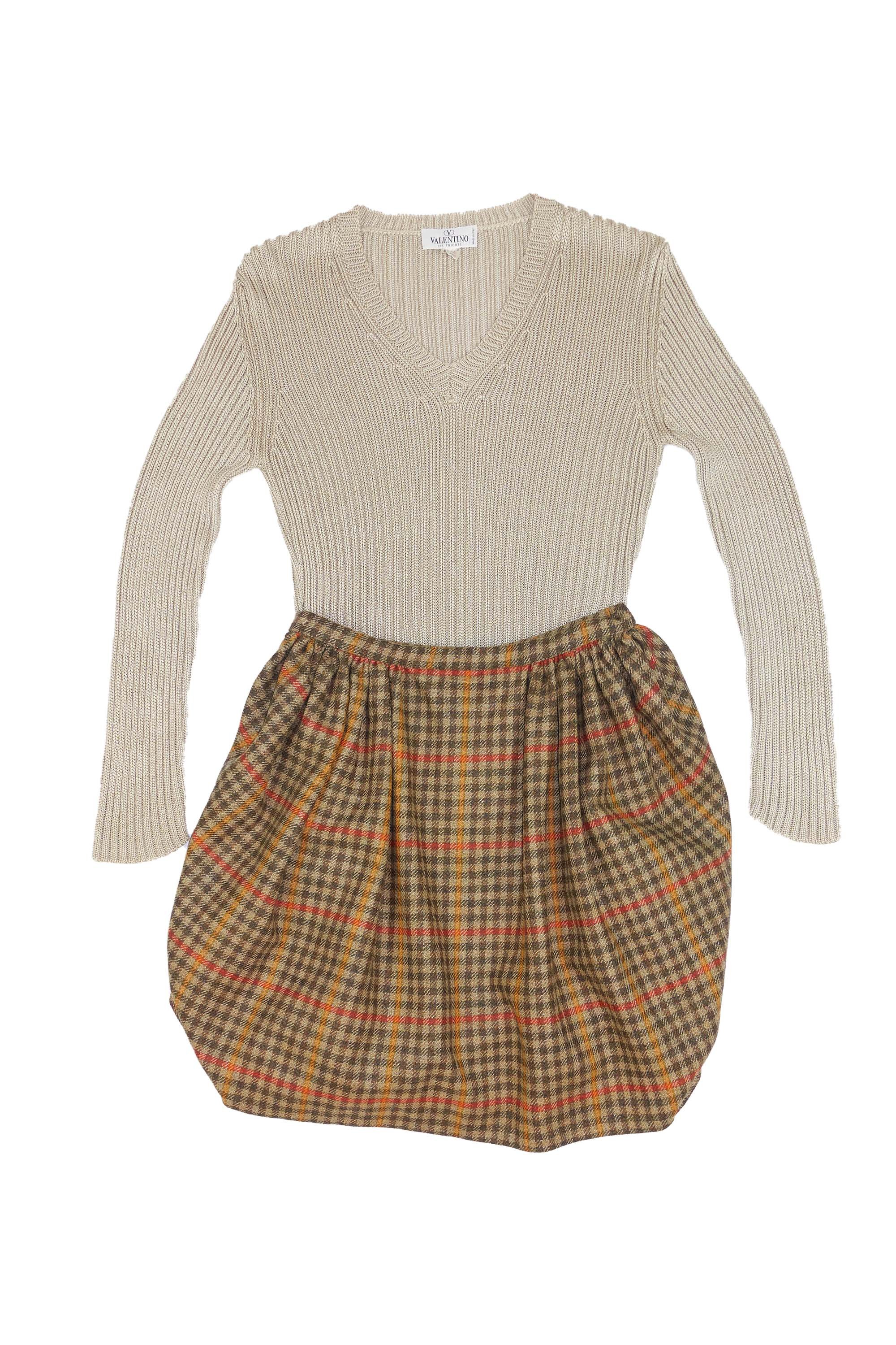 Bernhard Willhelm three-d plaid heavy wool skirt 349 01.jpg