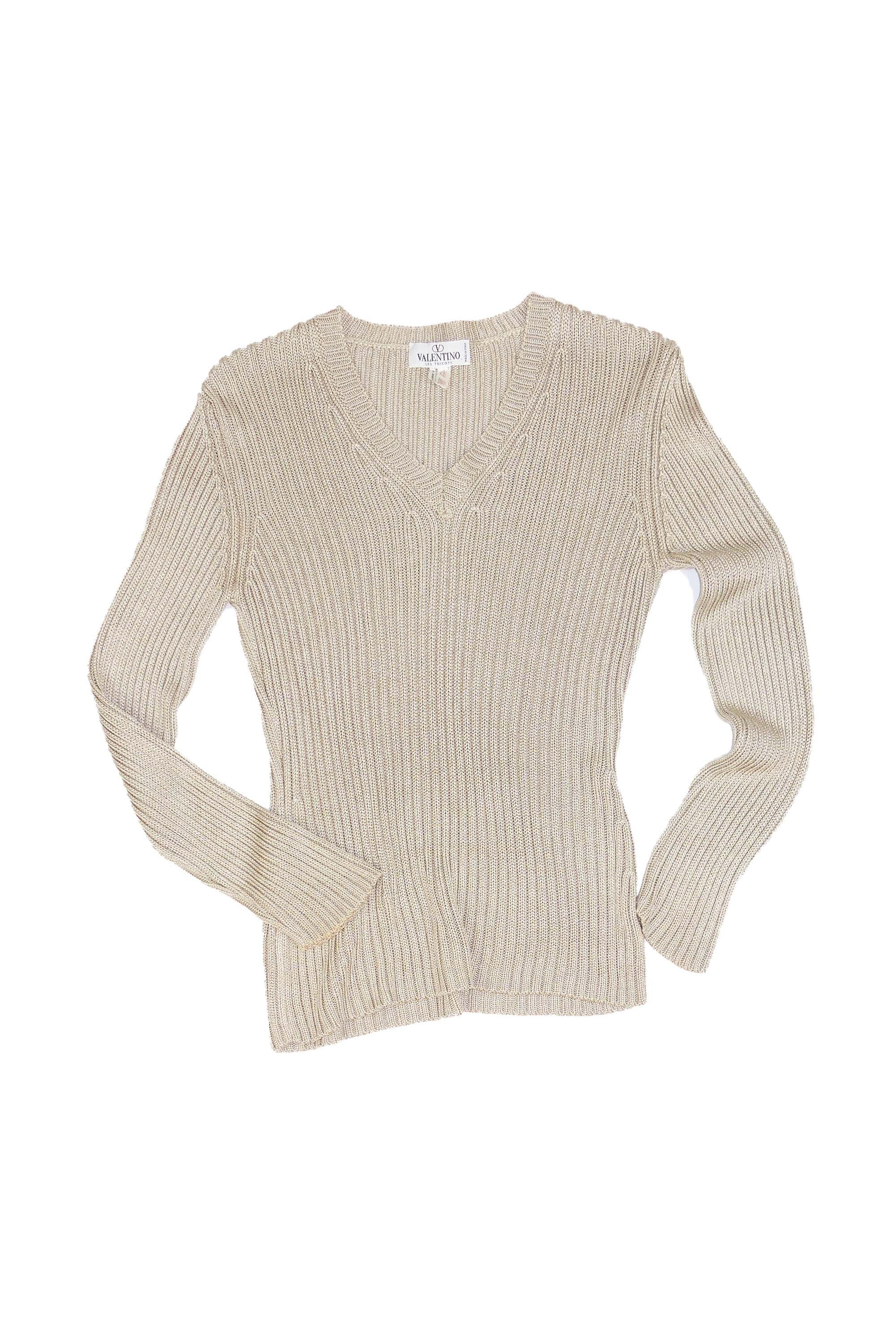 Valentino les tricots v neck knit top 410 01.jpg