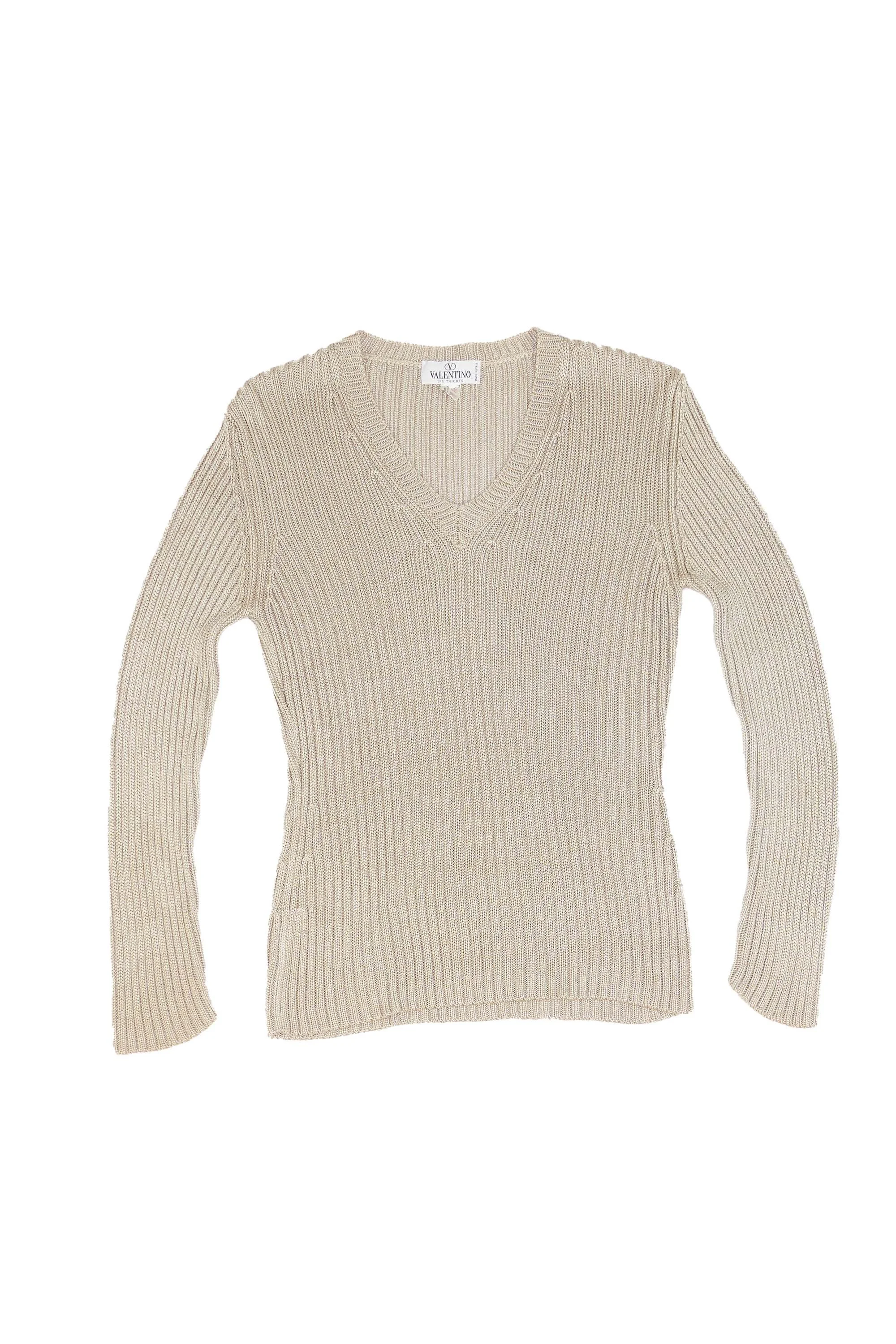 Valentino les tricots v neck knit top 409 01.jpg
