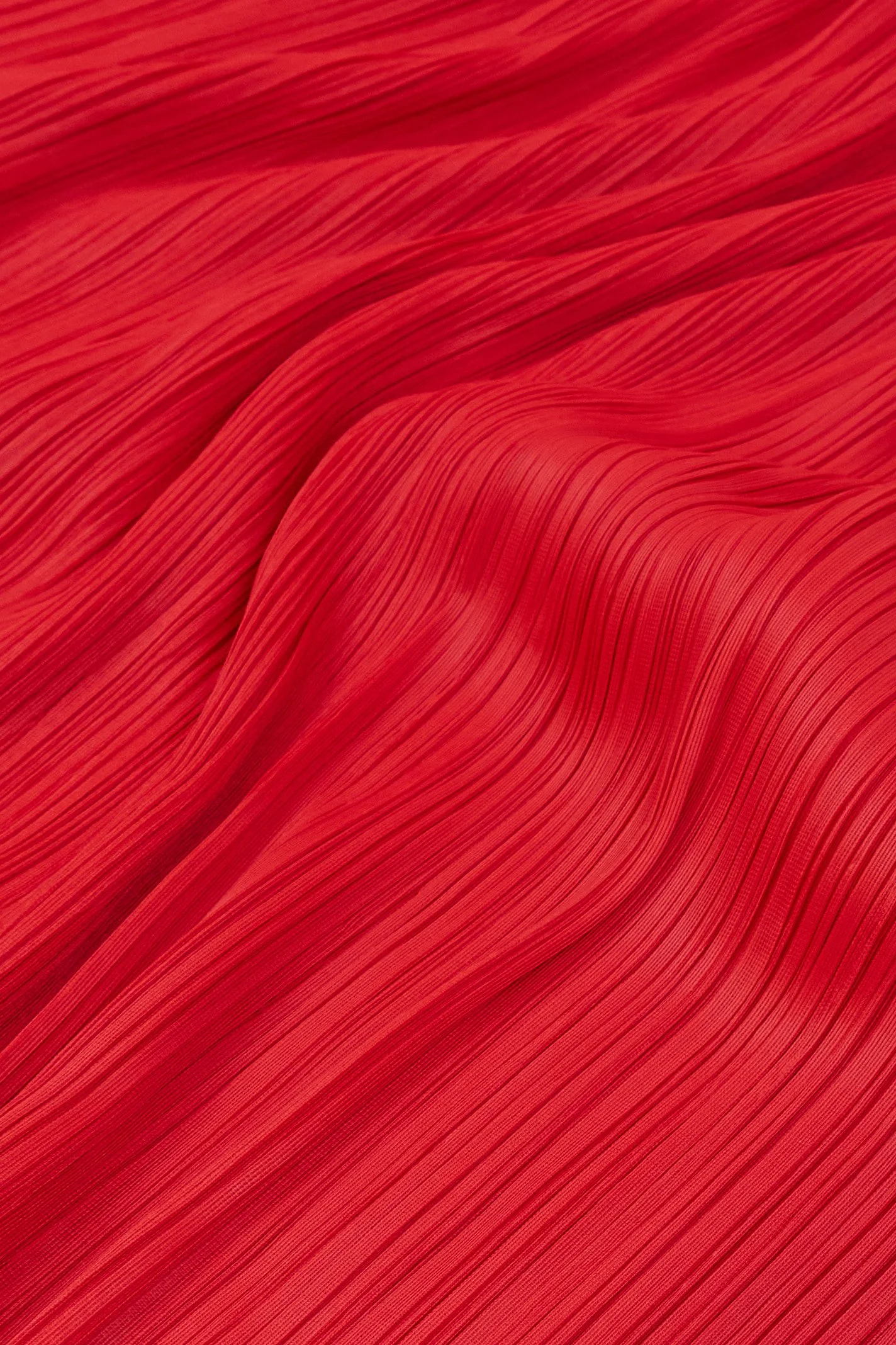 ISSEY MIYAKE red elastic waist pleated skirt 419.jpg