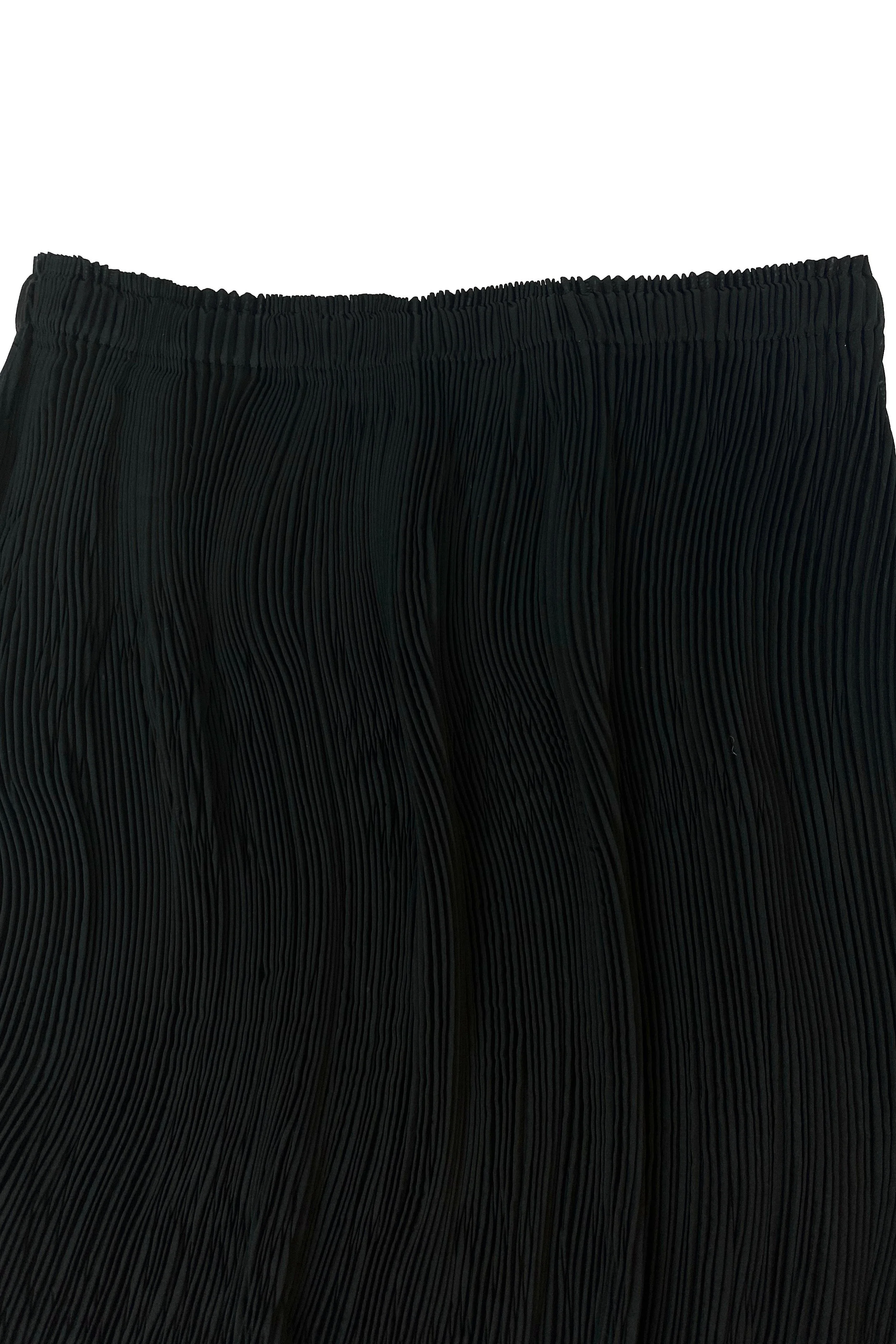 ISSEY MIYAKE short wavy pleated skirt (black) 502.jpg