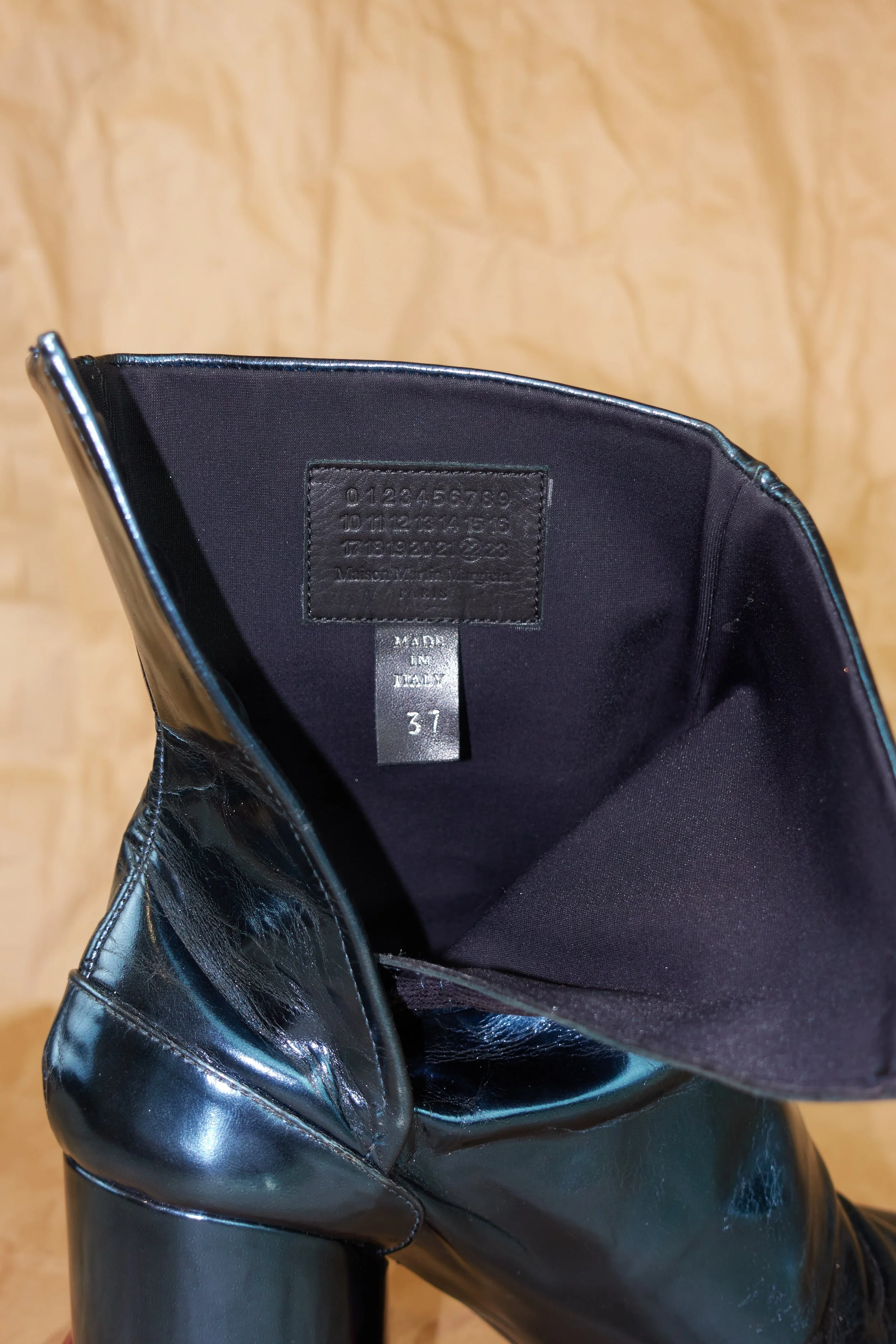 MAISON MARTIN MARGIELA metallic tabi heels with rubber soles 592.jpg