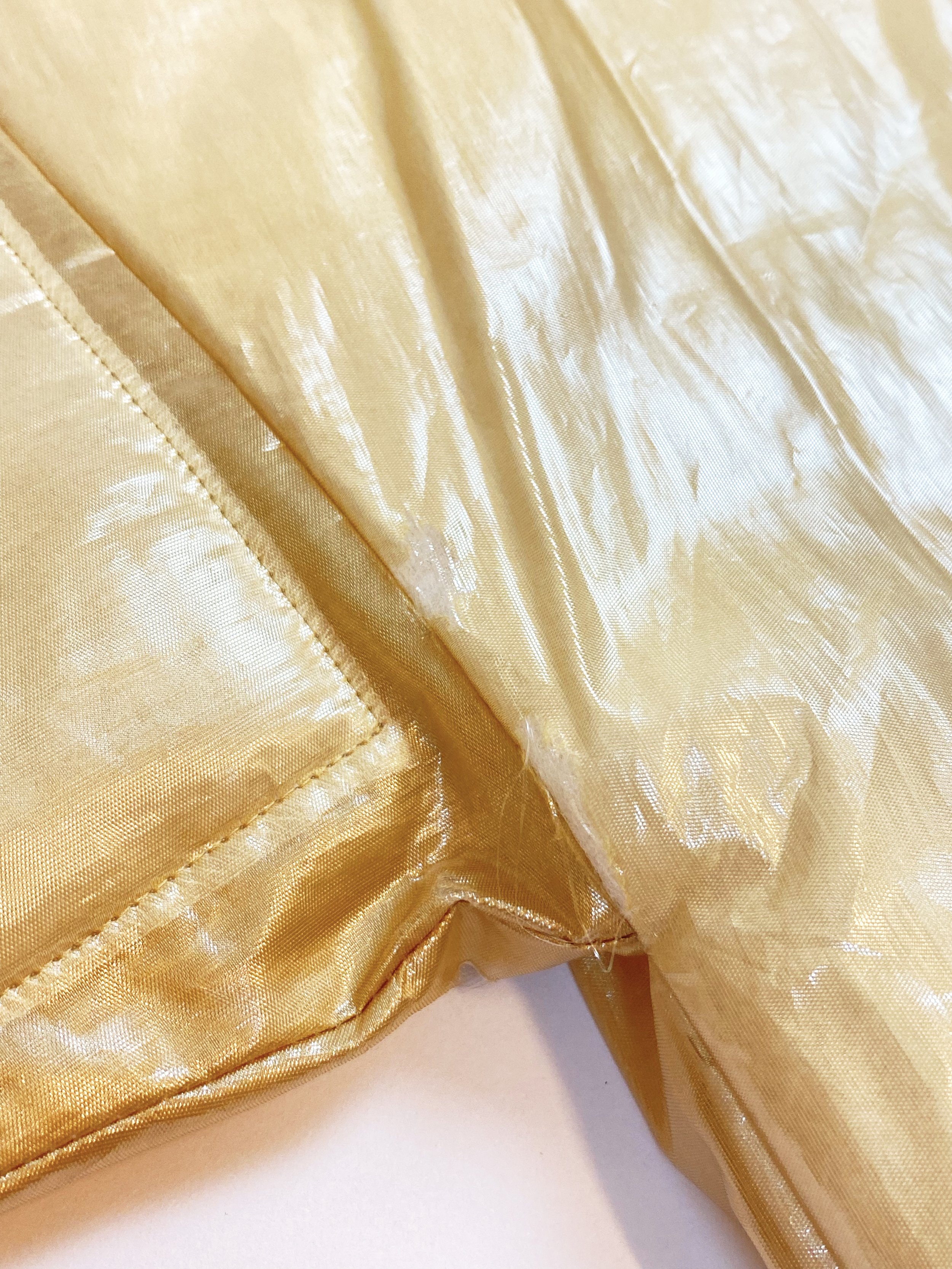 ISSEY MIYAKE Shiny Cropped Plastic-y wide silhouette Puffer Jacket 607.jpg