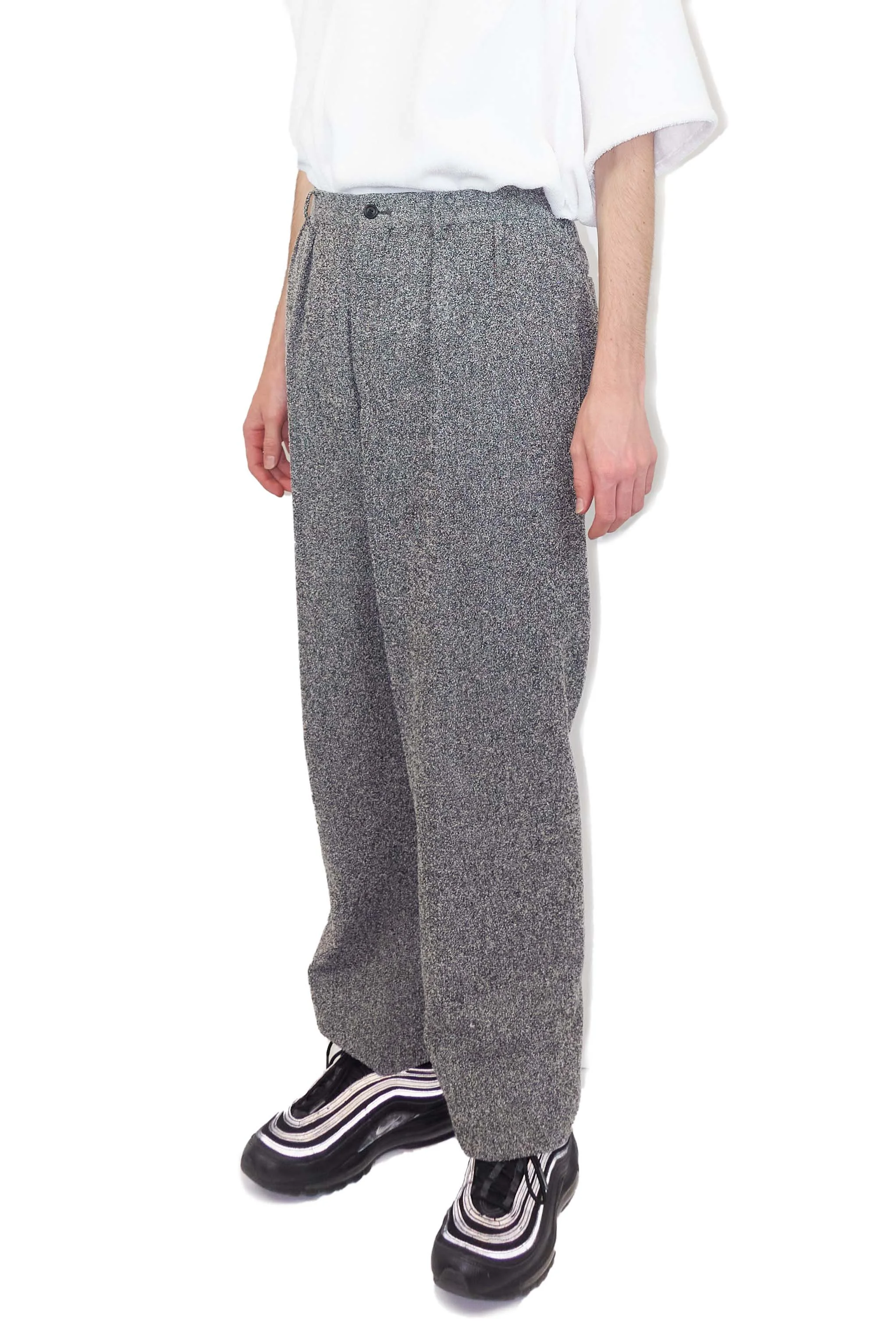 ISSEY MIYAKE white label - two tuck boucle trousers  685.jpg