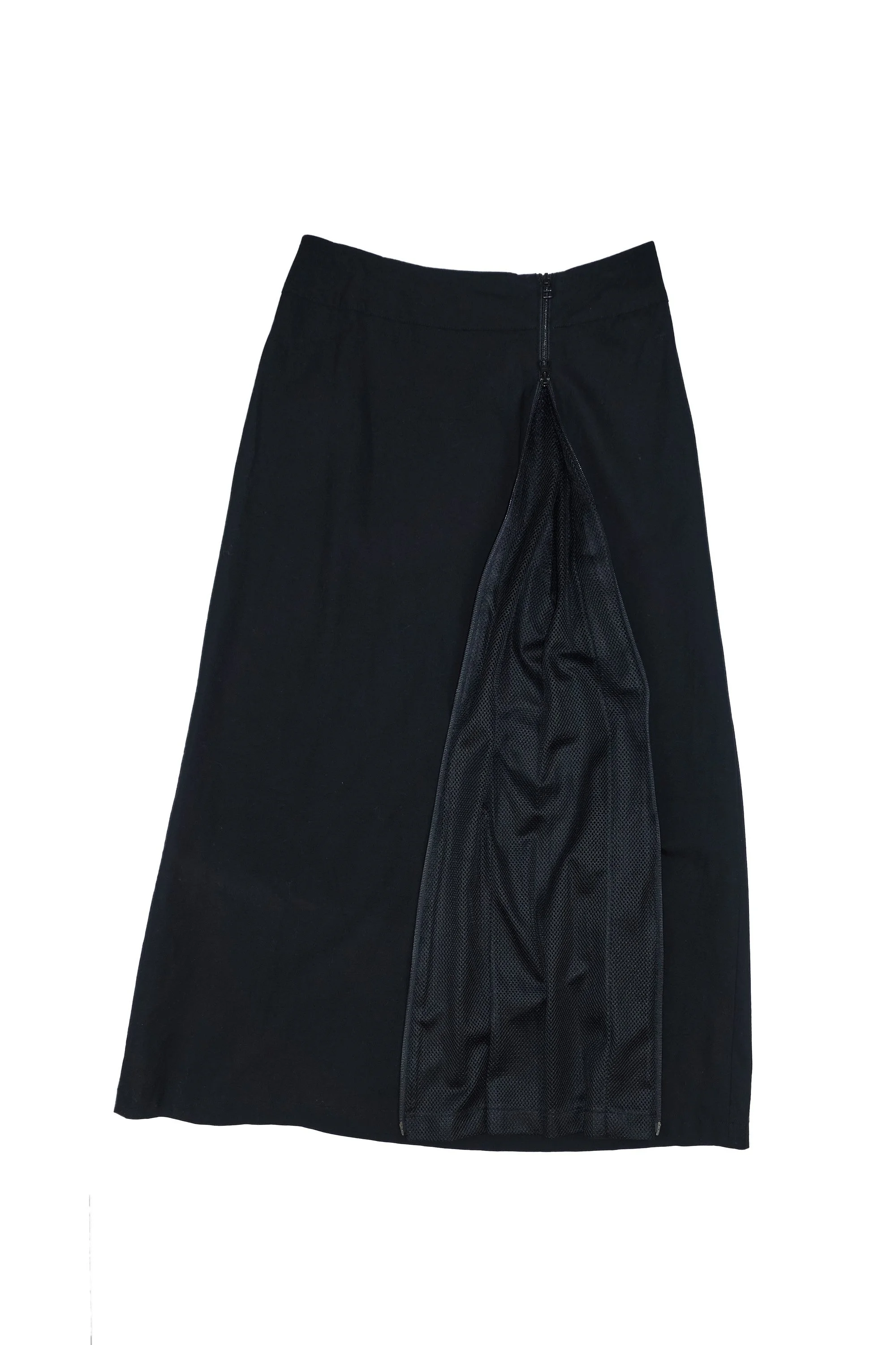 ISSEY MIYAKE zip mesh reveal long skirt (black) ￼￼714 220430.jpg