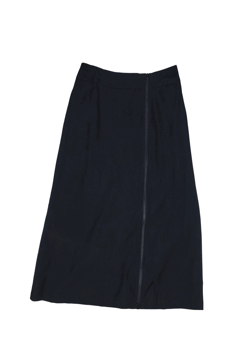 ISSEY MIYAKE zip mesh panel skirt.gif