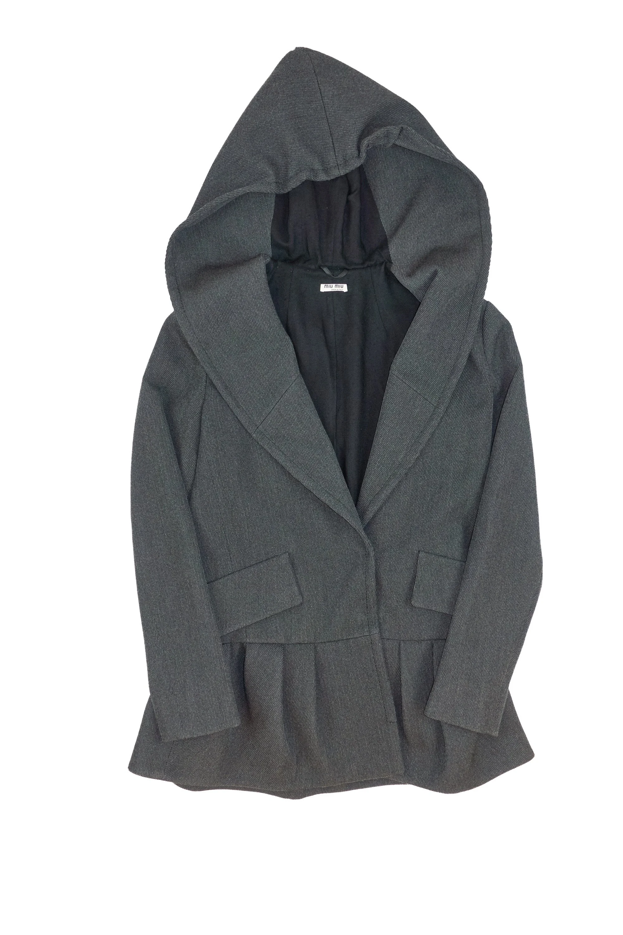 MIU MIU wool peplum hooded blazer (grey) 800 220504.jpg