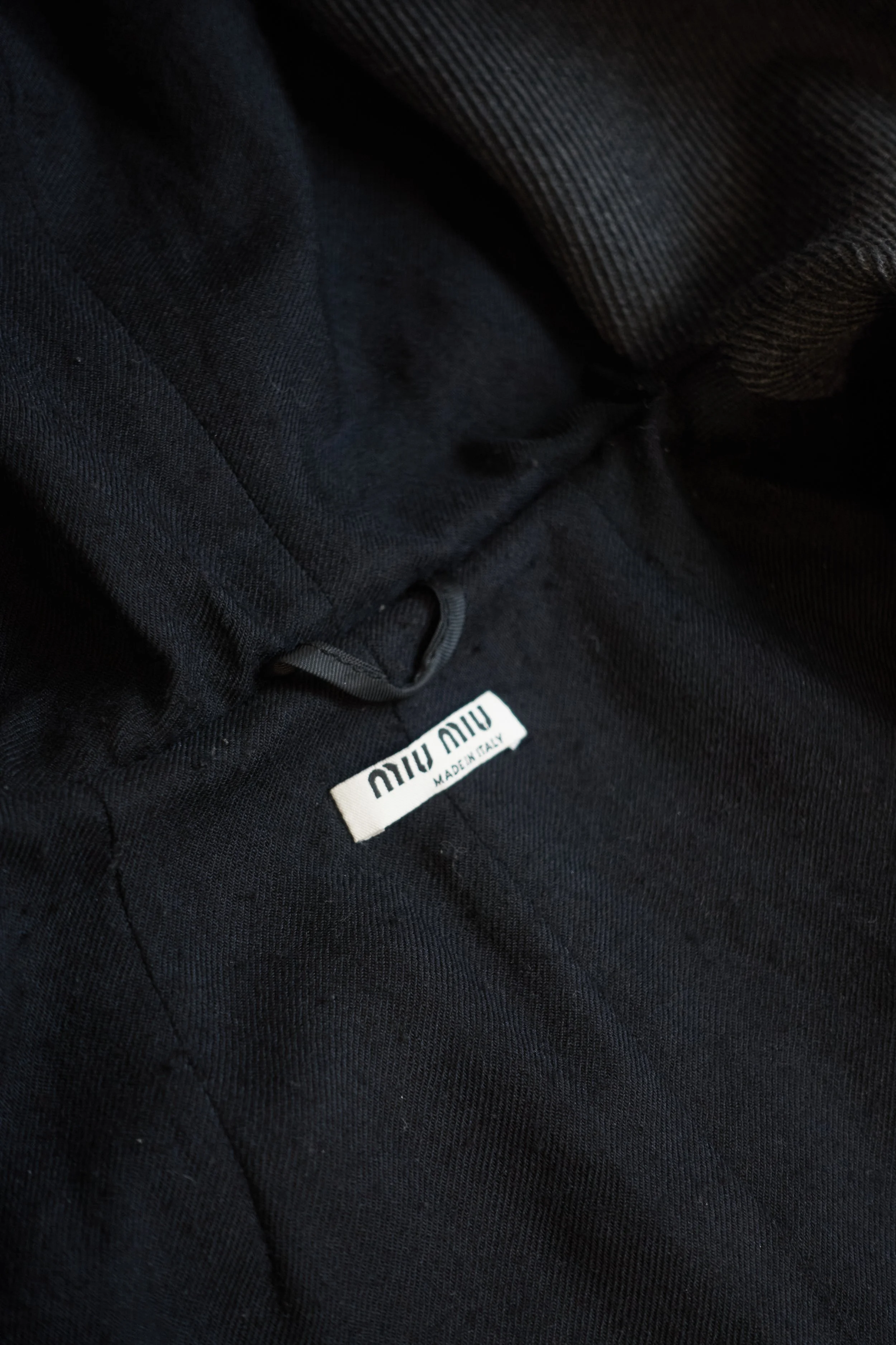 MIU MIU wool peplum hooded blazer (grey) 810 220503.jpg