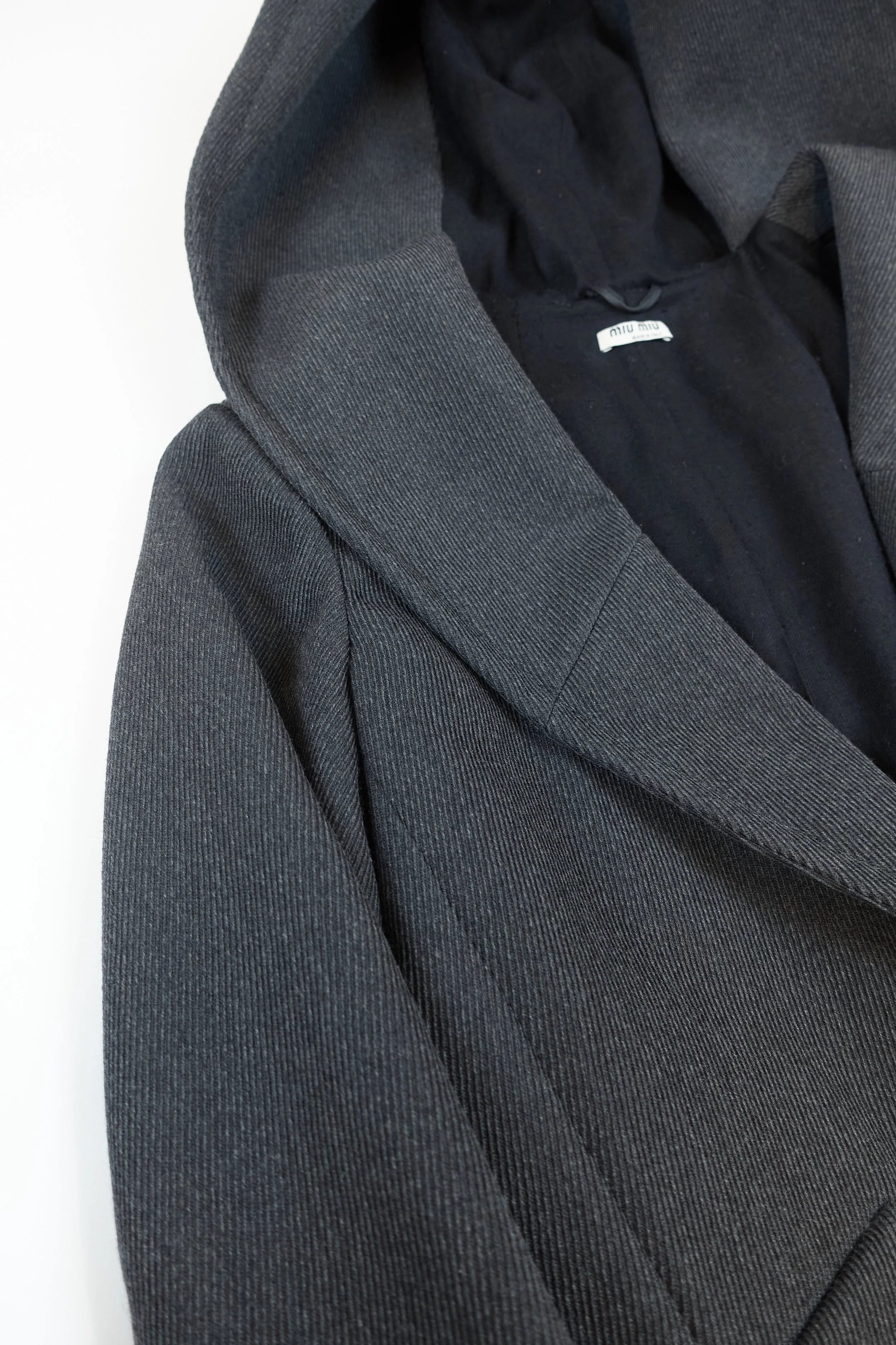 MIU MIU wool peplum hooded blazer (grey) 804 220503.jpg