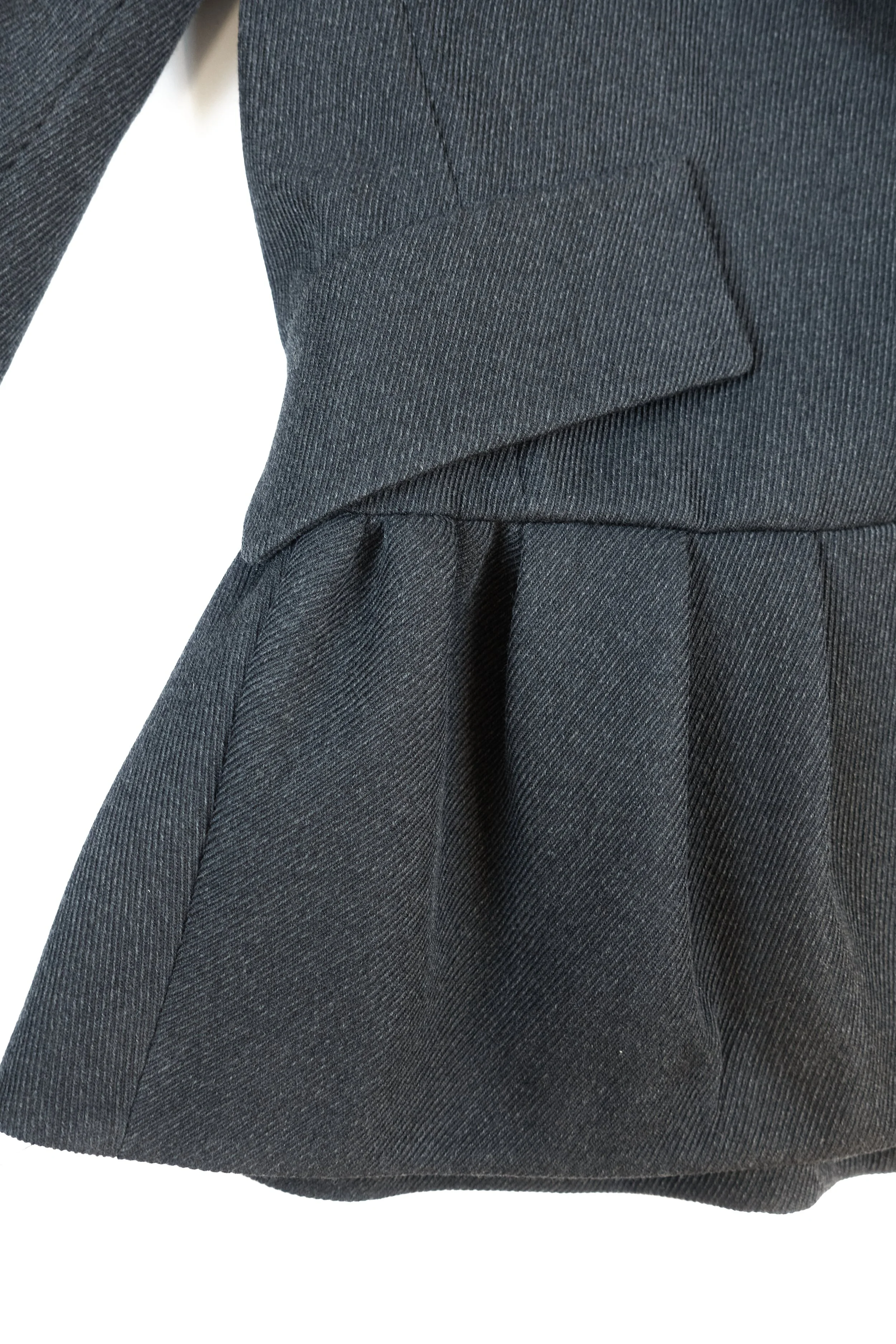 MIU MIU wool peplum hooded blazer (grey) 808 220503.jpg