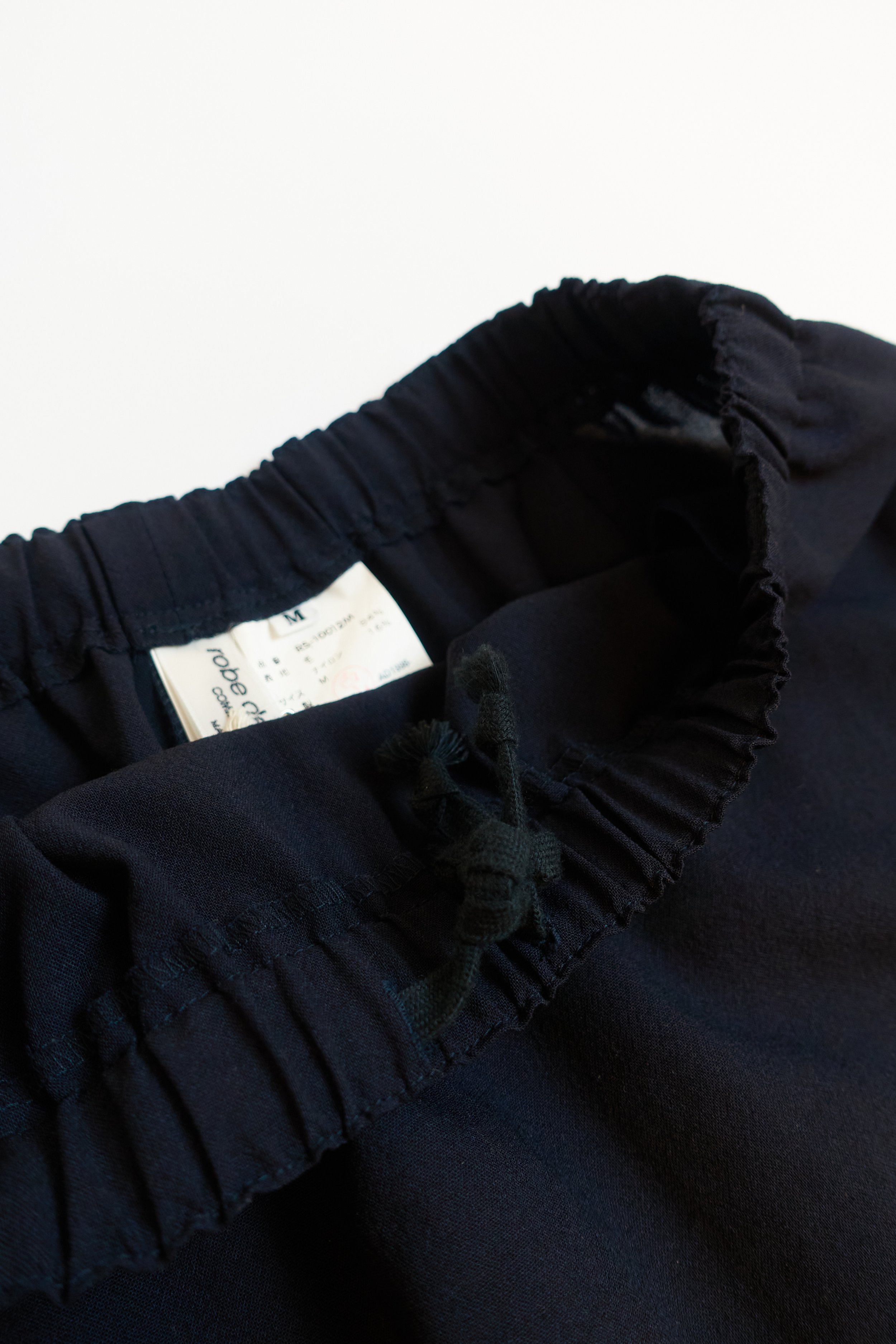 RDC CDG elastic drawstring lightweight wool straight skirt 867 220512.jpg