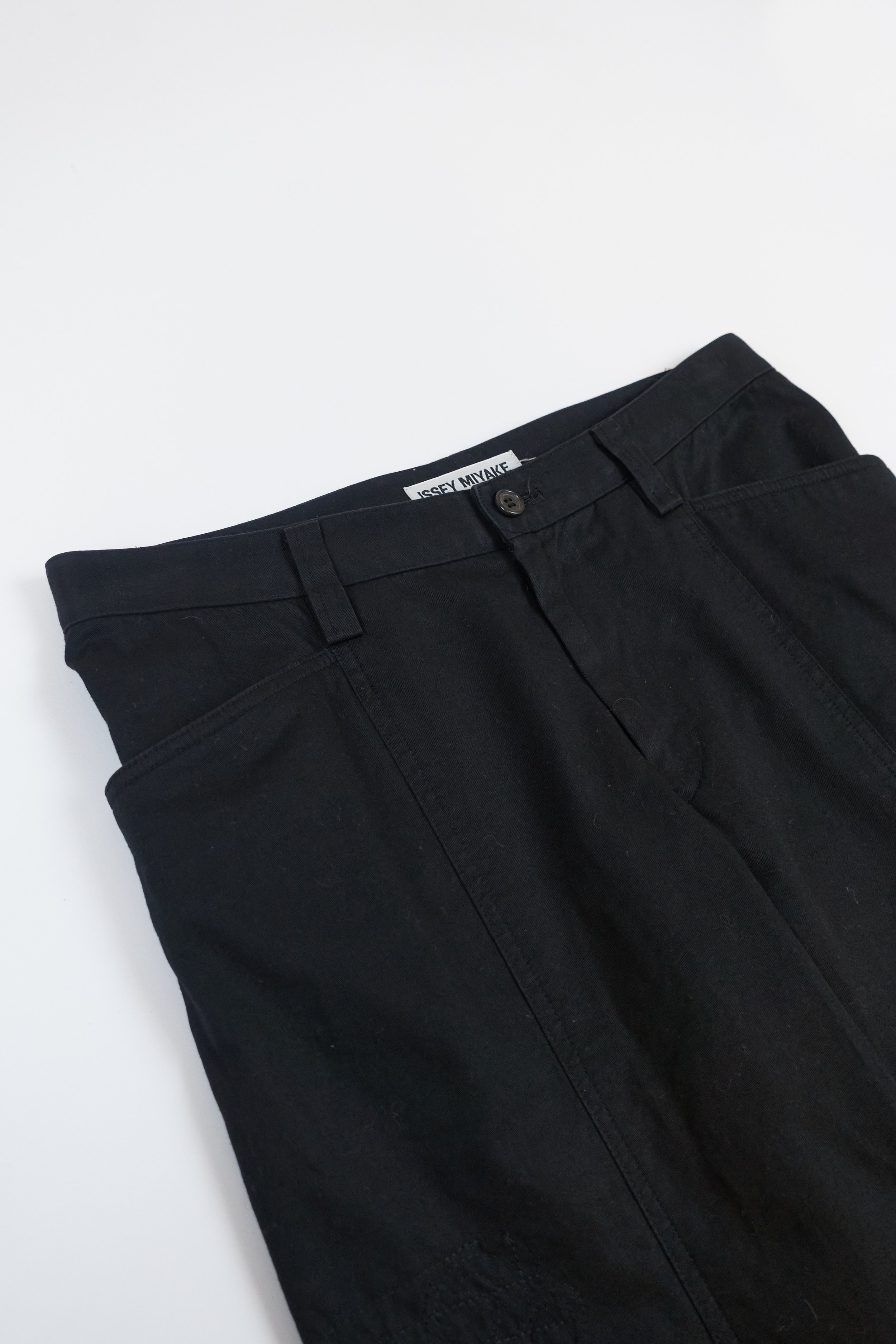 ISSEY MIYAKE black lace cutout trousers 884 220512.jpg