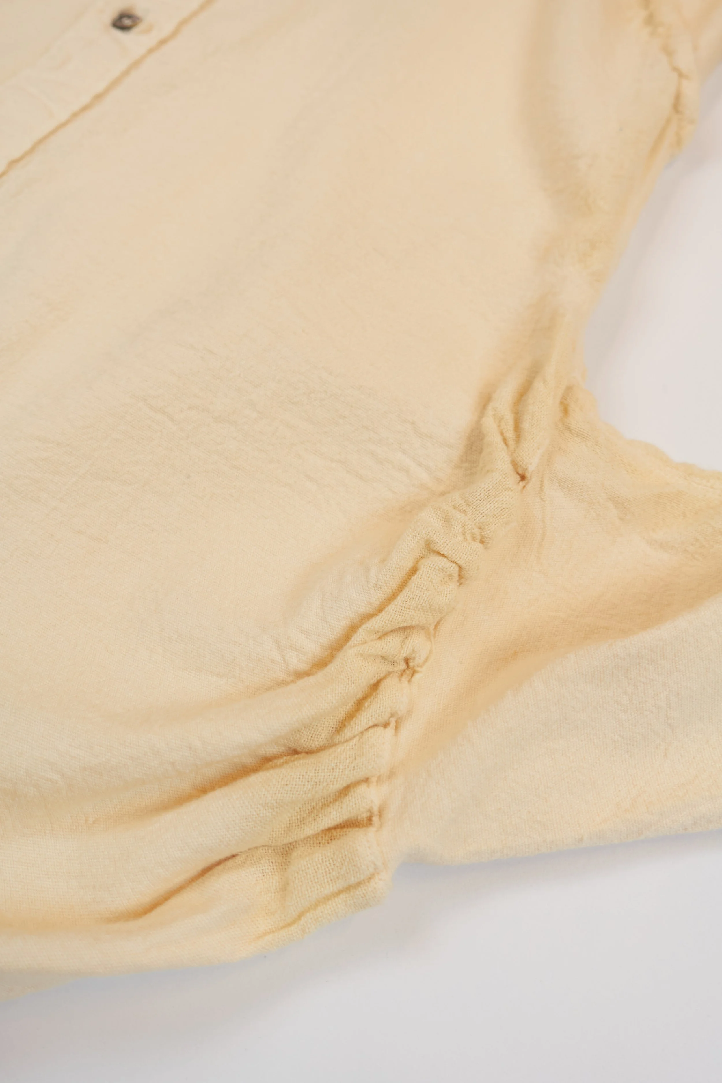 Issey Miyake stretchy shirt detail - exaggerated seams