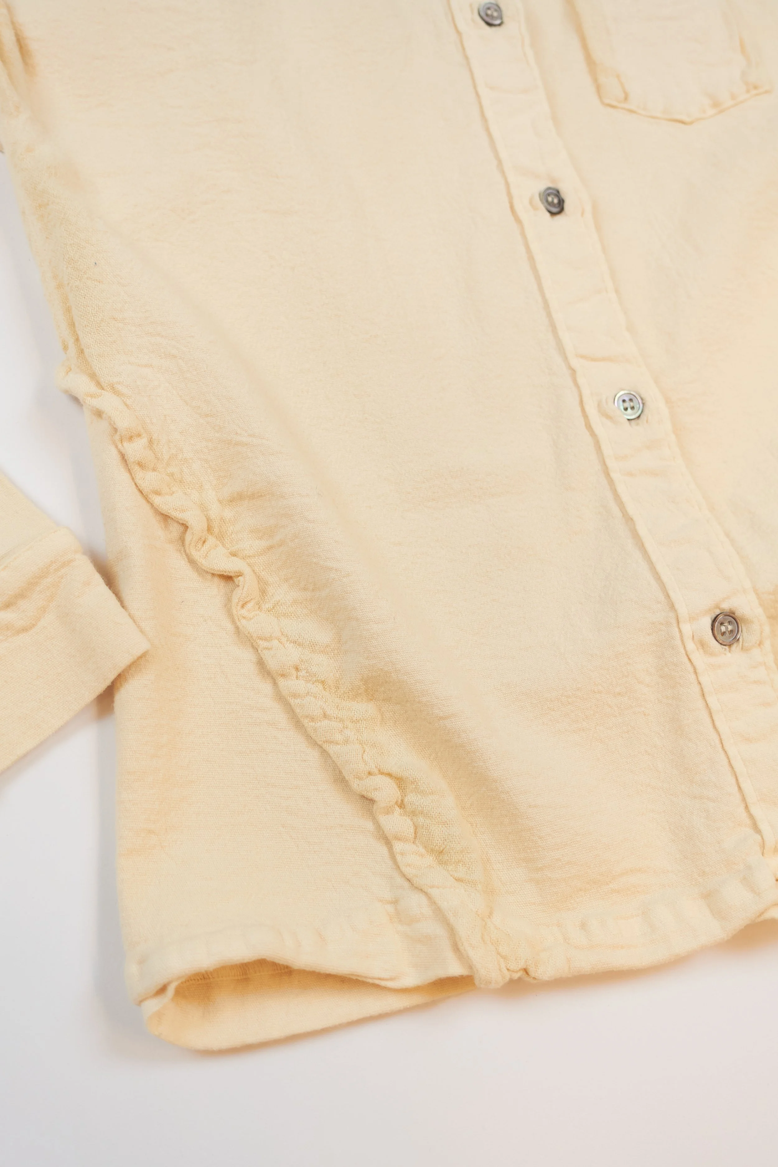 Issey Miyake stretchy shirt detail - exaggerated seams