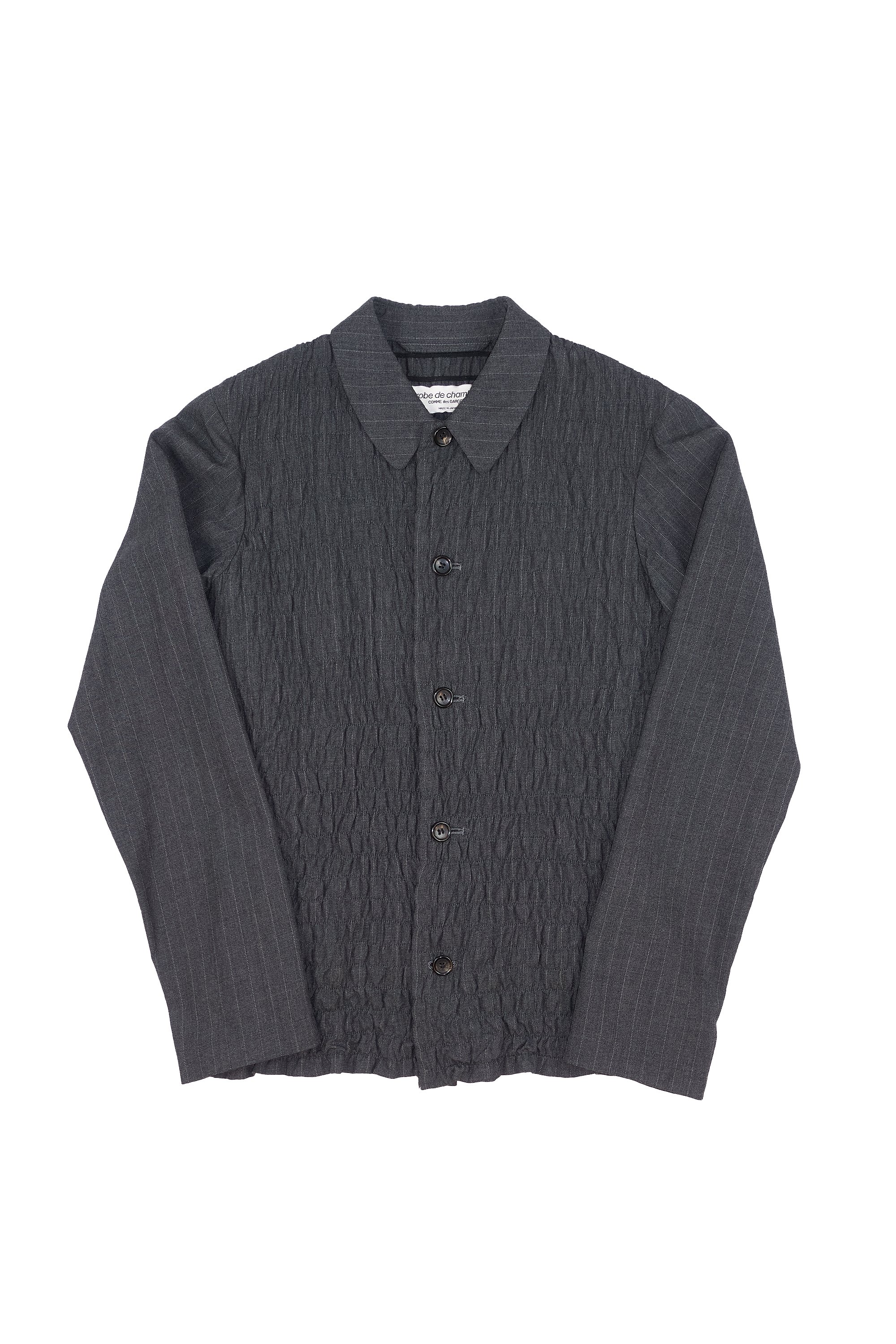 CDG RDC gathered torso wool button up jacket 274.jpg