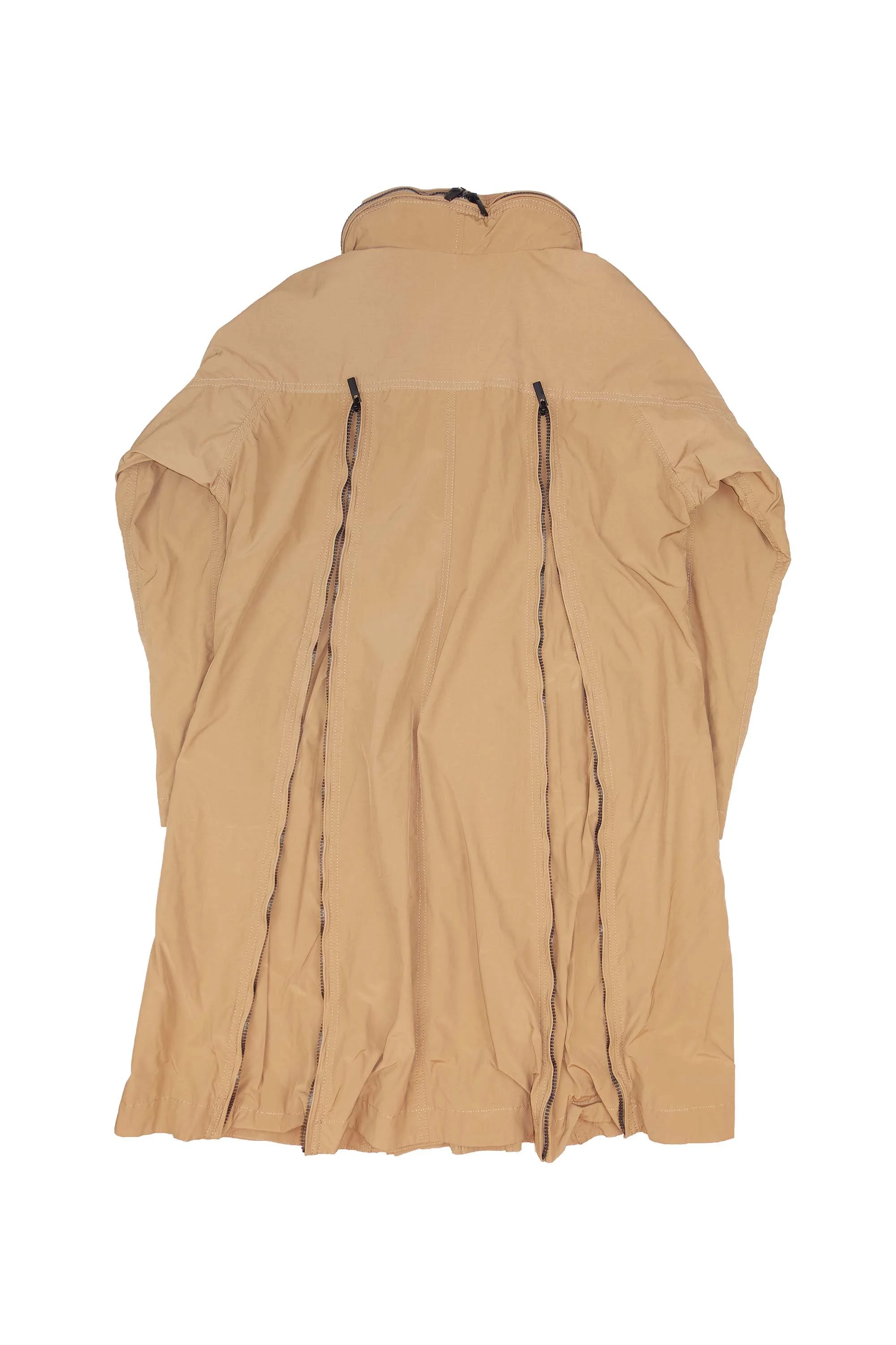 ISSEY MIYAKE full length zip nylon coat 311.jpg