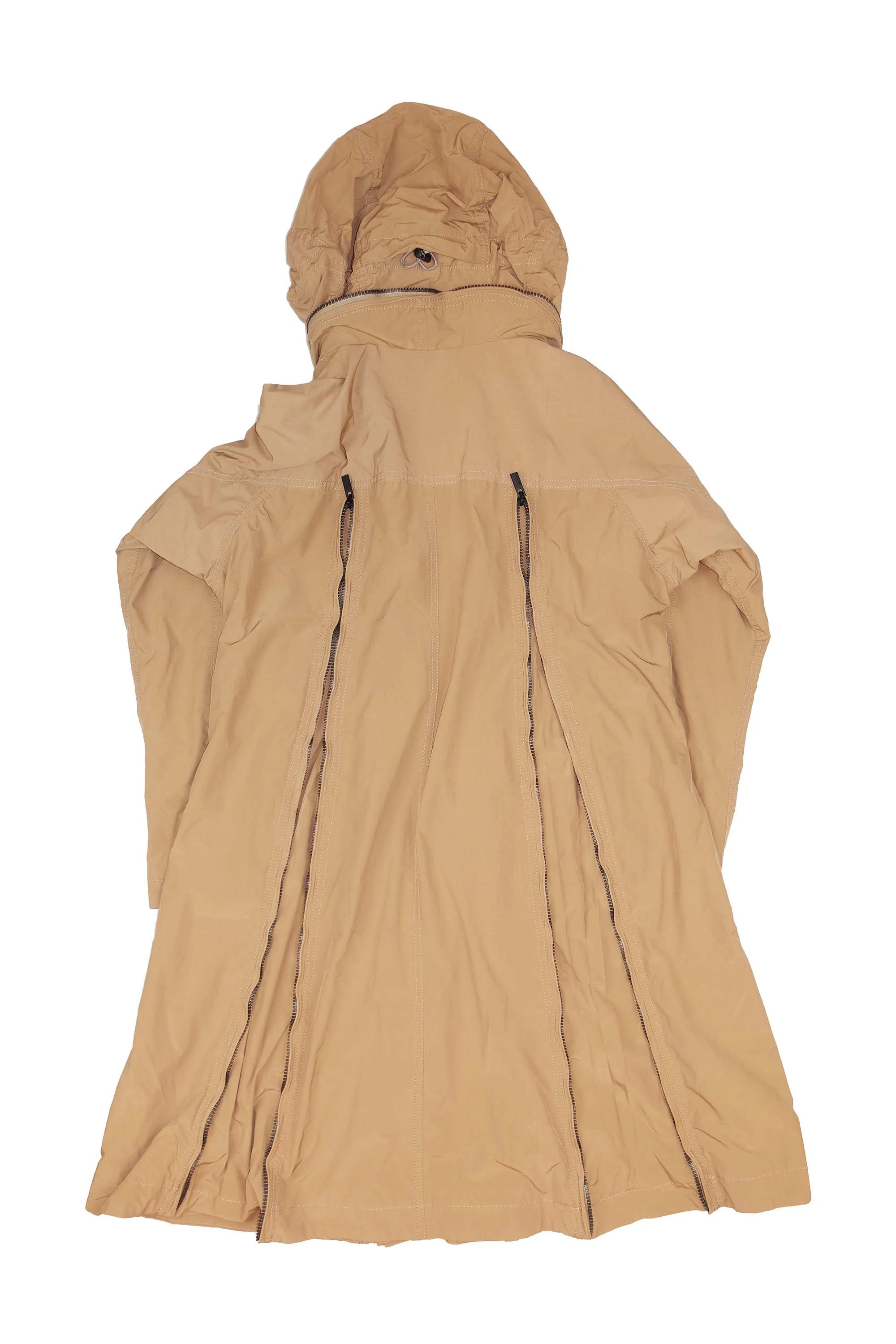 ISSEY MIYAKE full length zip nylon coat 312.jpg