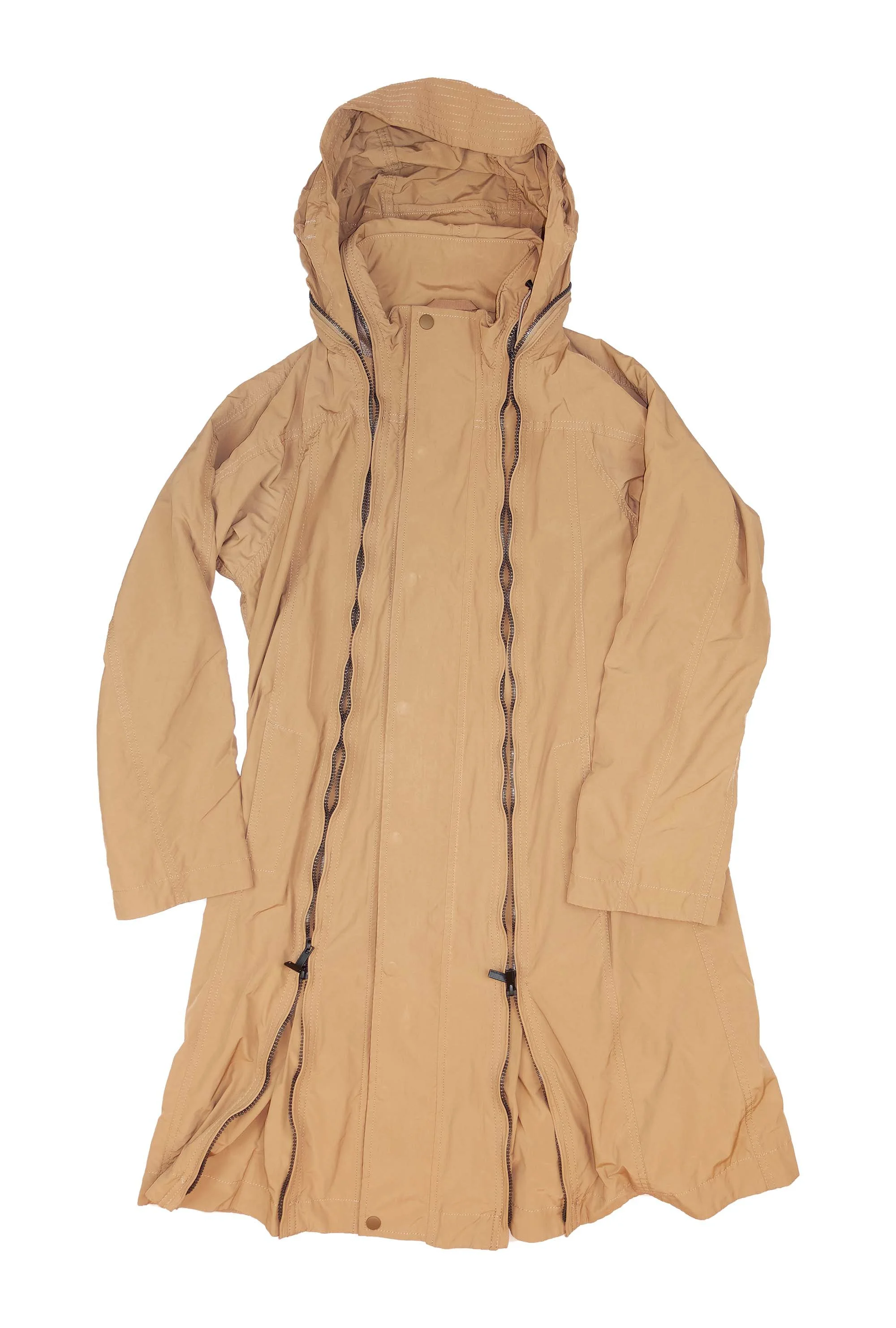 ISSEY MIYAKE full length zip nylon coat 313.jpg